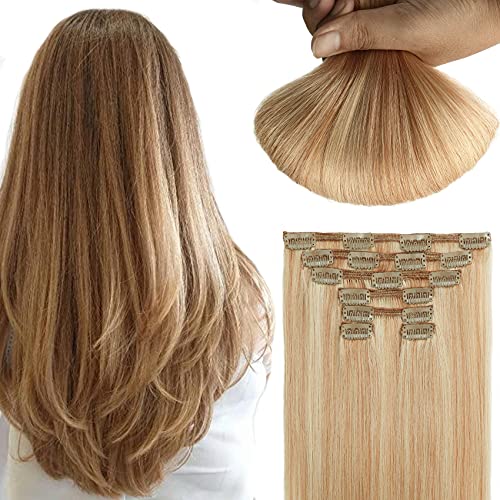 Dark Blonde Mixed Bleach Blonde