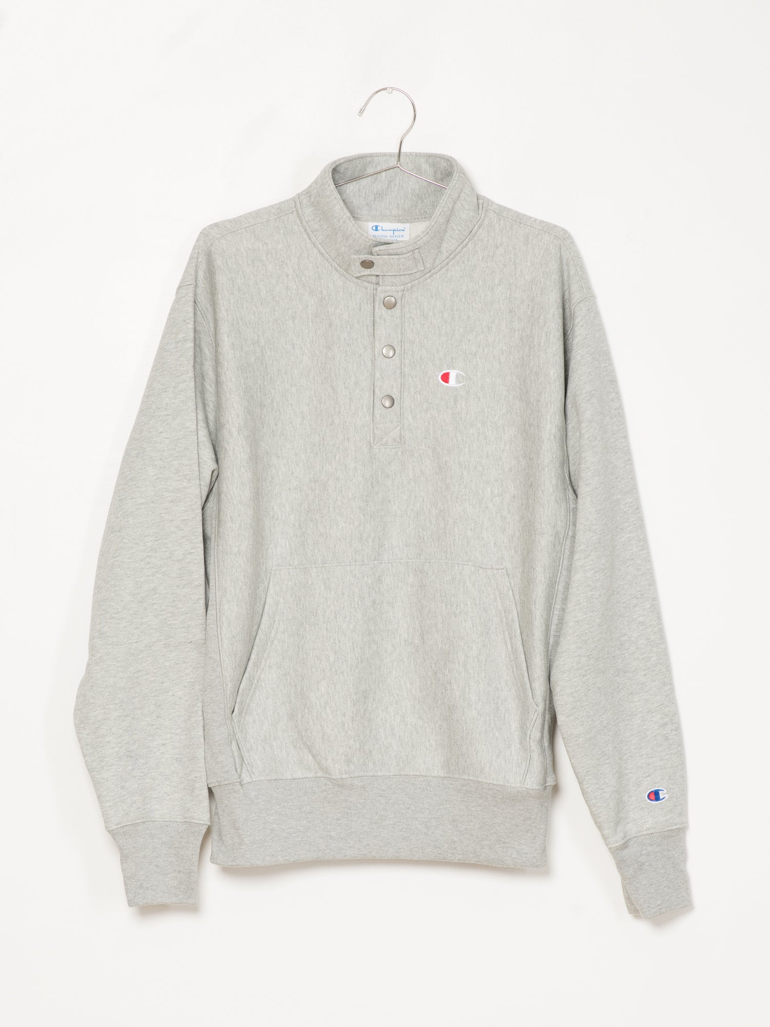 Champion Reverse Weave 1/4 Snap Pullover Crew Sweatshirt - Men's Casual Streetwear Hoodie for Gym, Workout & Everyday Wear - Clearance Sale