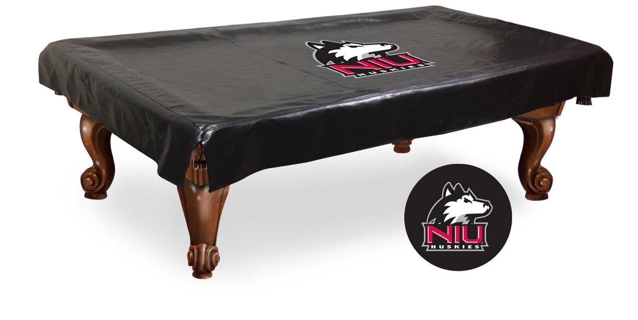 NCAA Northern Illinois Huskies Billiard Table Cover - Officially Licensed Pool Table Protector for Game Room & Sports Bar Decor