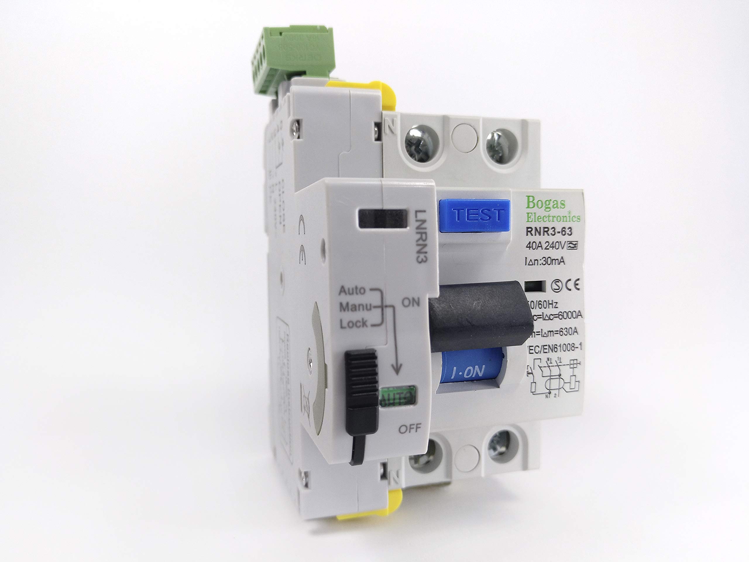 40A Auto-Resetting Super Immunized Type A Differential Circuit Breaker, 6Ka 2P 30mA - Ideal for Home Electrical Safety & Industrial Power Protection