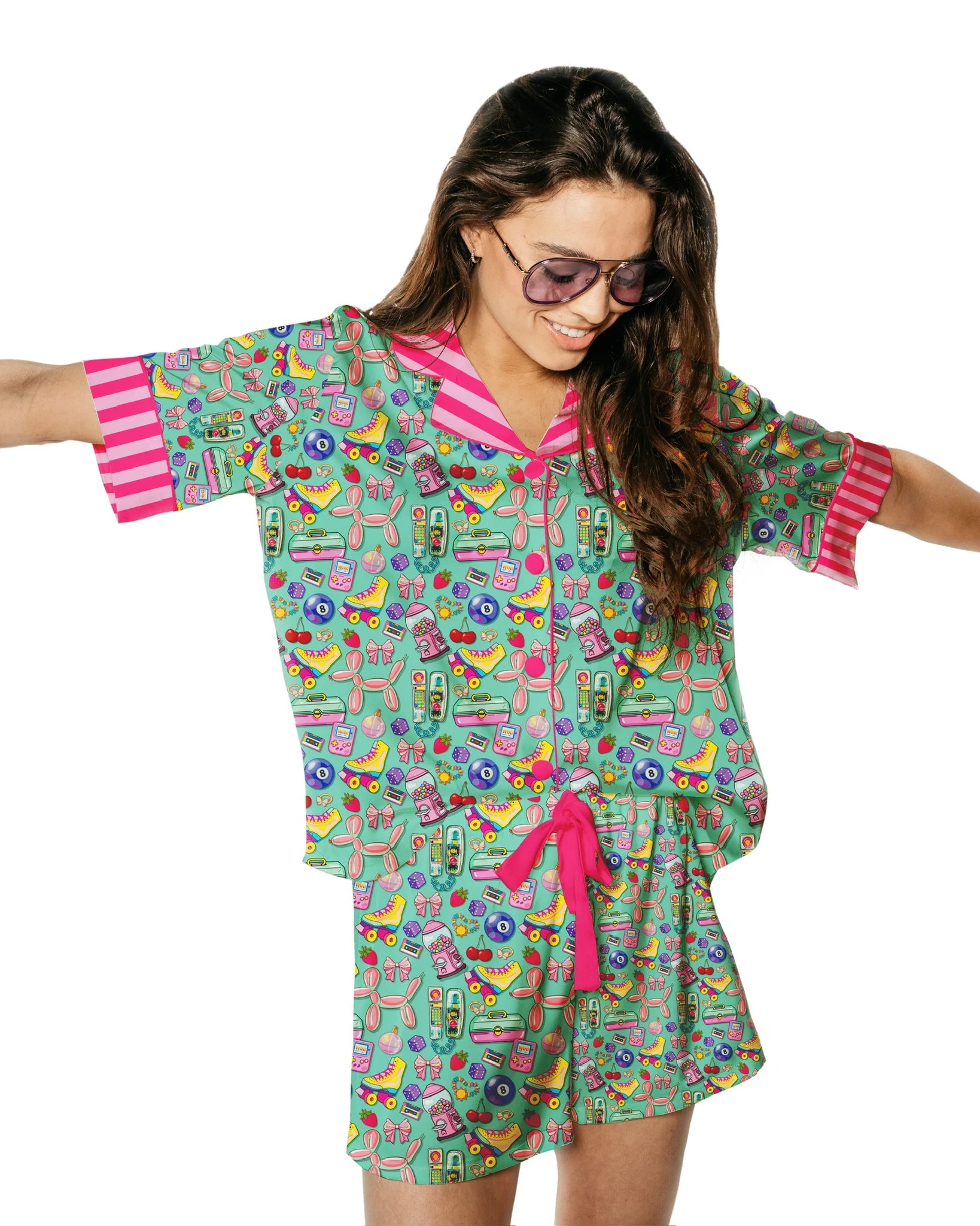 Girls' Sunshine Society Silky Pajama Top - Soft & Comfortable Sleepwear for Kids - Perfect for Bedtime, Lounging & Sleepovers