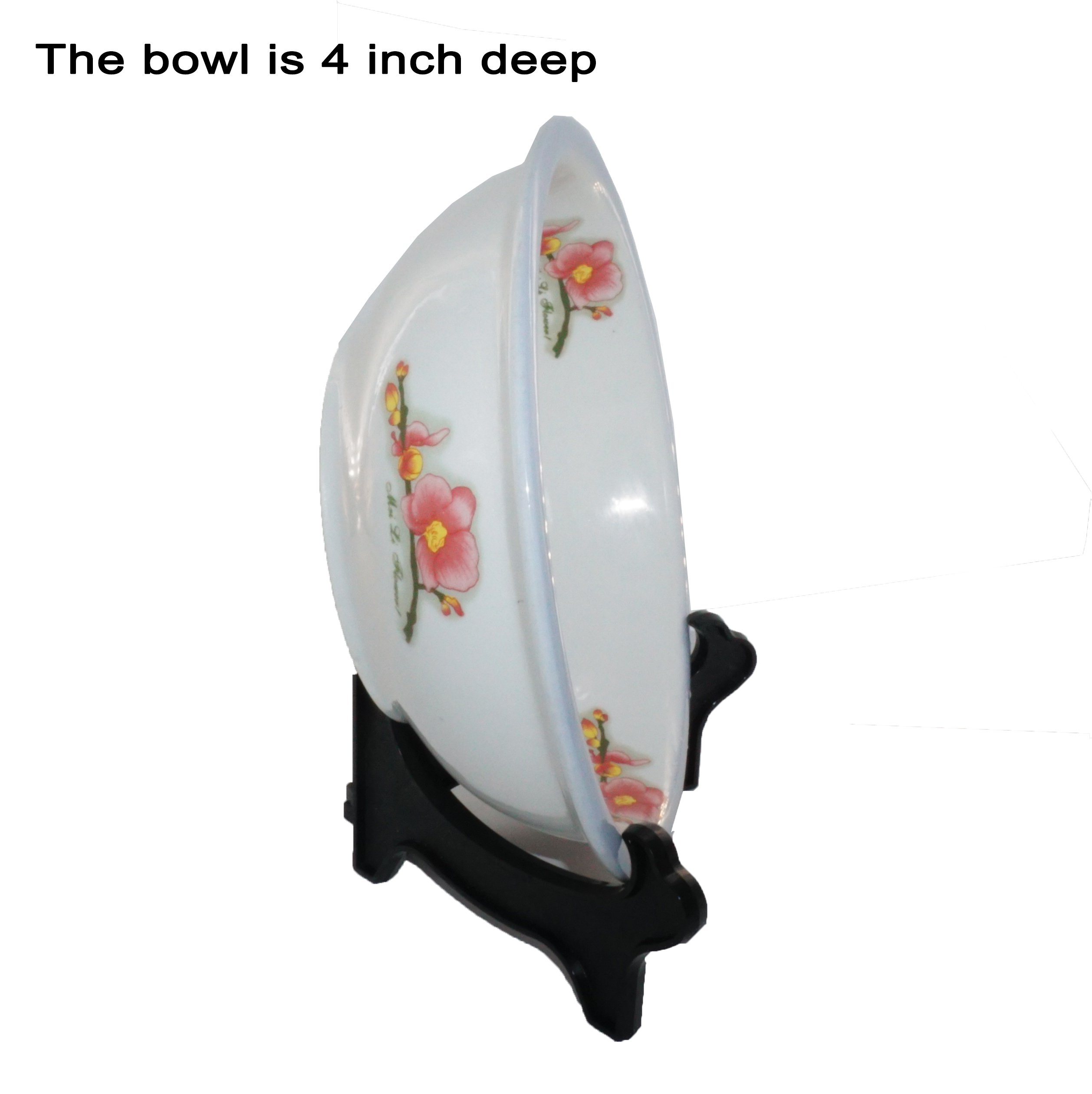Artliving Black Display Stand Easel - Sturdy Bowl Stand for Large Deep Bowls, Platters & Dishes - Perfect for Kitchen Countertop, Dining Table & Buffet Display