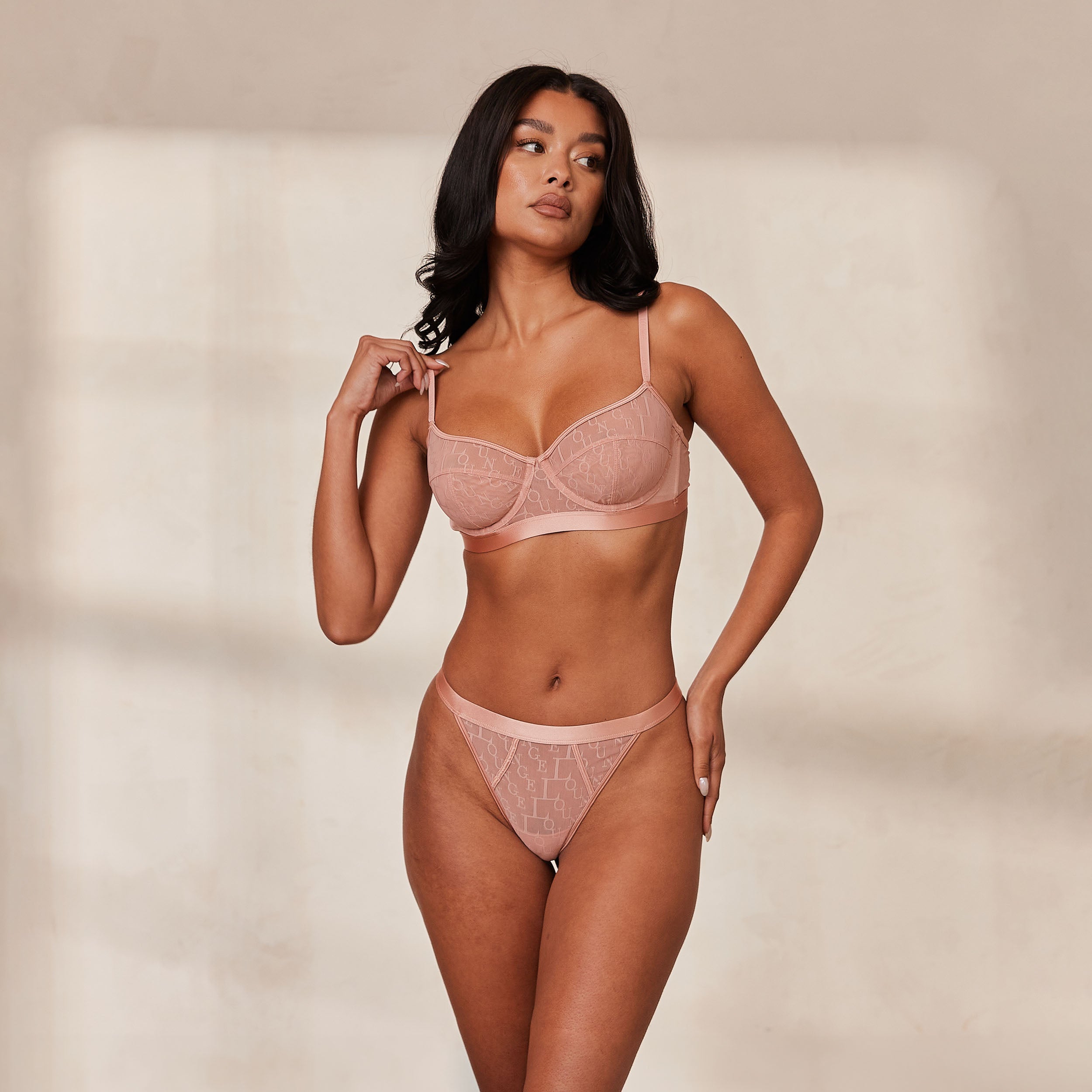 Stylish Pink Balcony Bra - Comfortable Lingerie for Women | Perfect for Lounging, Yoga & Relaxation at Home