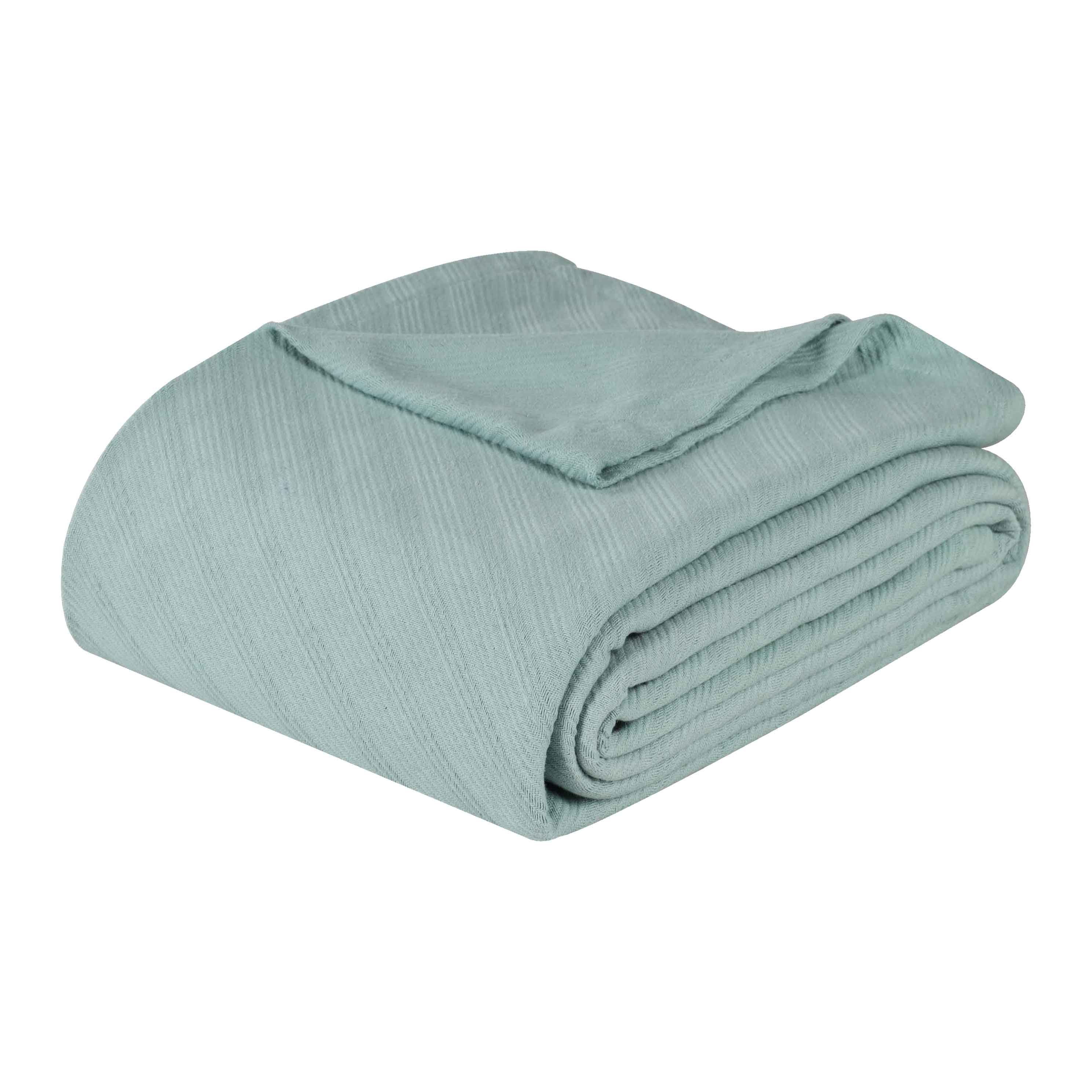 Soft Milan Cotton Textured Striped Lightweight Woven Blanket - Perfect for Sofa, Bed & Outdoor Picnics - Breathable & Cozy Throw