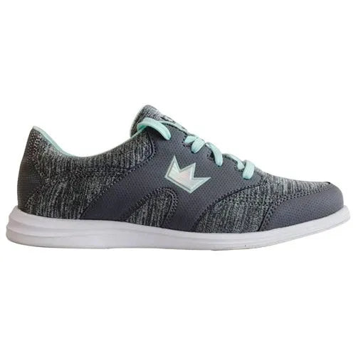 Brunswick Karma Sport Bowling Shoes for Men & Women - Lightweight & Comfortable Grey/Mint Design - Perfect for League Play & Casual Bowling