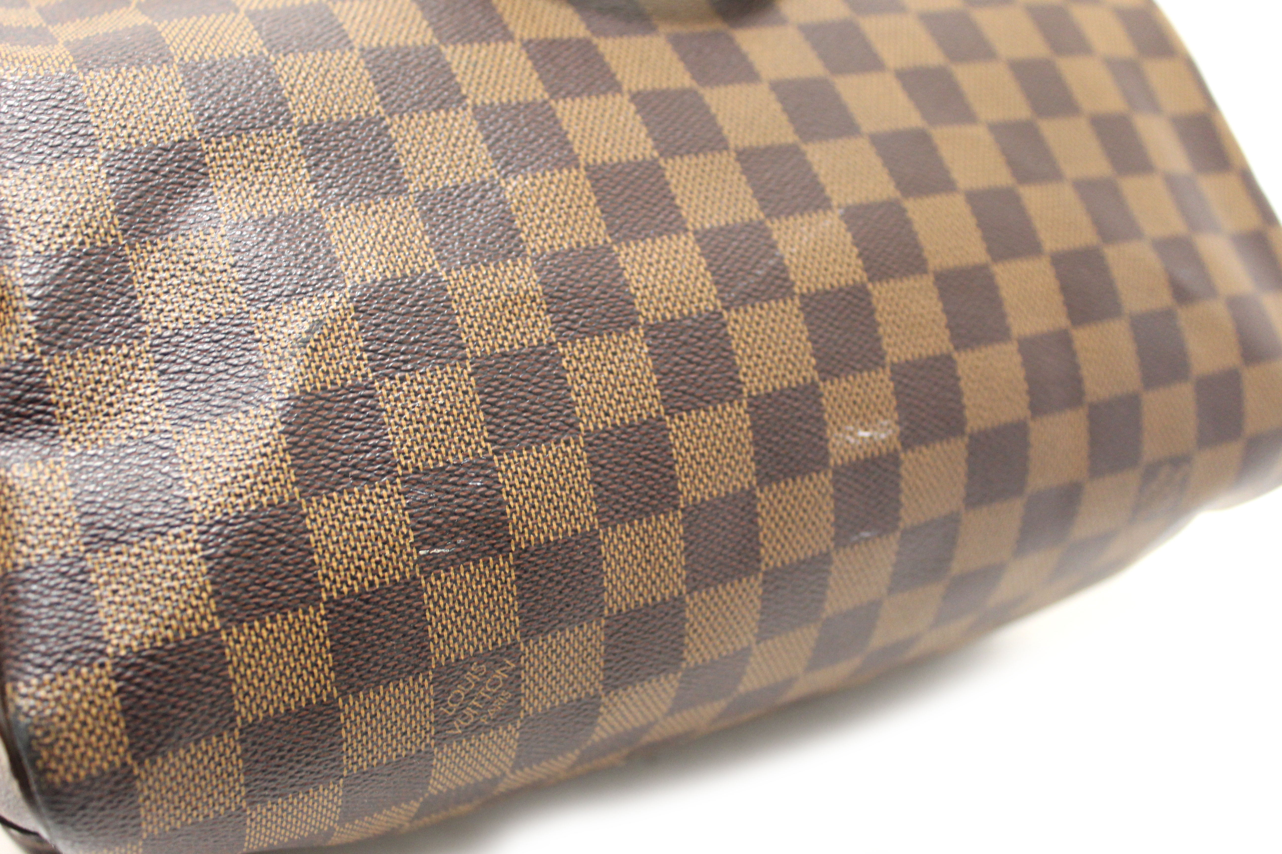 Authentic Louis Vuitton Damier Ebene Speedy 30 Bandouliere Crossbody Bag - Luxury Handbag for Women, Perfect for Work, Travel & Everyday Use