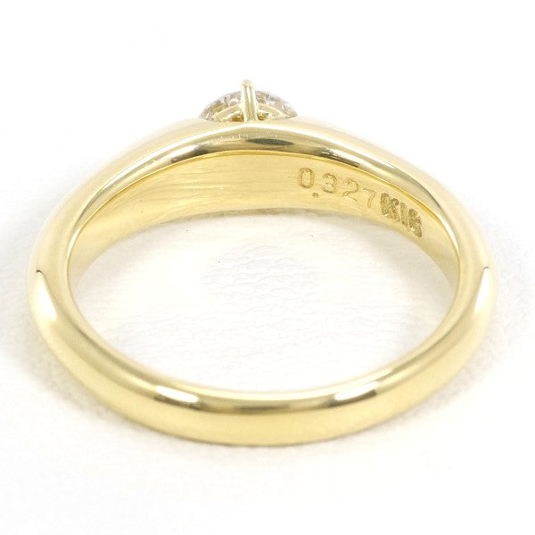 18K Yellow Gold Diamond Ring for Women - Elegant Solitaire Engagement & Wedding Band - Perfect for Proposals, Anniversaries, and Special Occasions