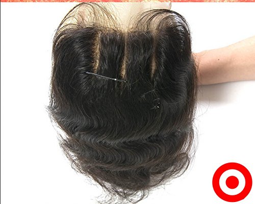 DaJun Hair 8A 3-Way Part Lace Closure with 3 Bundles - Cambodian Virgin Remy Human Hair Body Wave (12