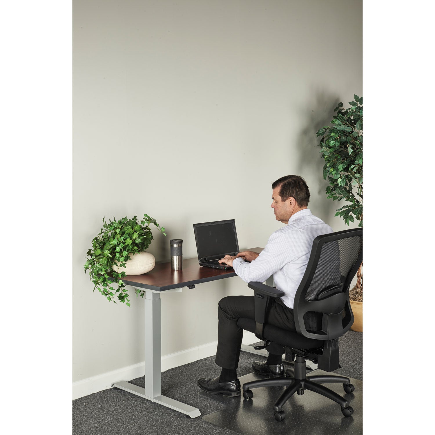 Alera AdaptivErgo Electric Height Adjustable Sit Stand Desk Base - 48.06