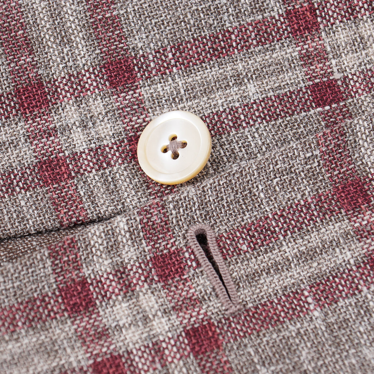 Isaia Slim Fit Wool Linen Silk Blazer for Men - Premium Italian Sport Coat for Business, Weddings & Formal Occasions