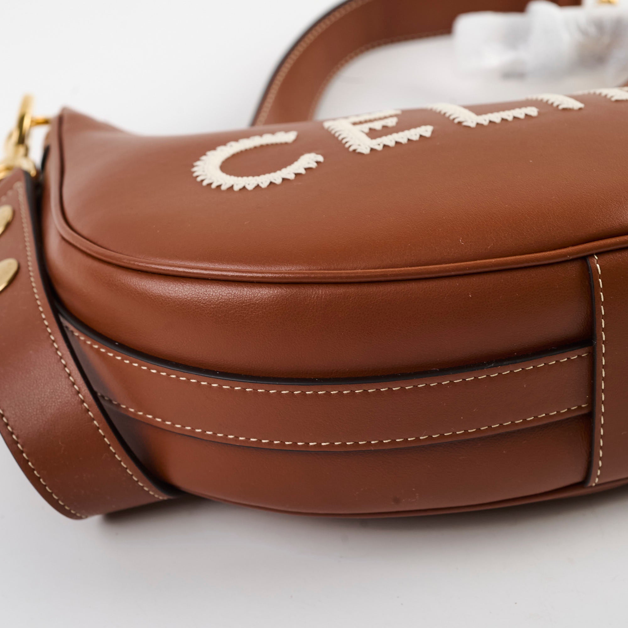 Celine Medium Ava Strap Bag in Smooth Calfskin Tan - Luxury Crossbody Bag for Women, Perfect for Work, Travel & Everyday Use