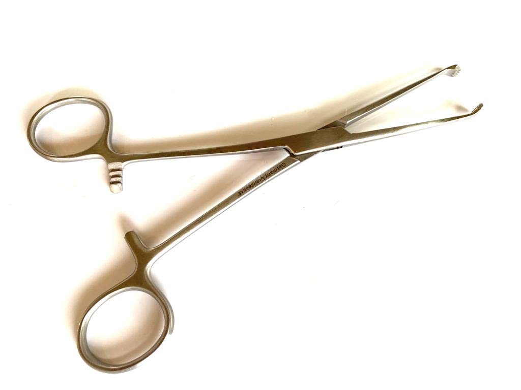 Allis Tissue Forceps 6 Inch - 4x5 Teeth Surgical Forceps - German Stainless Steel CE Certified - Ideal for General Surgery, Wound Closure & Tissue Grasping