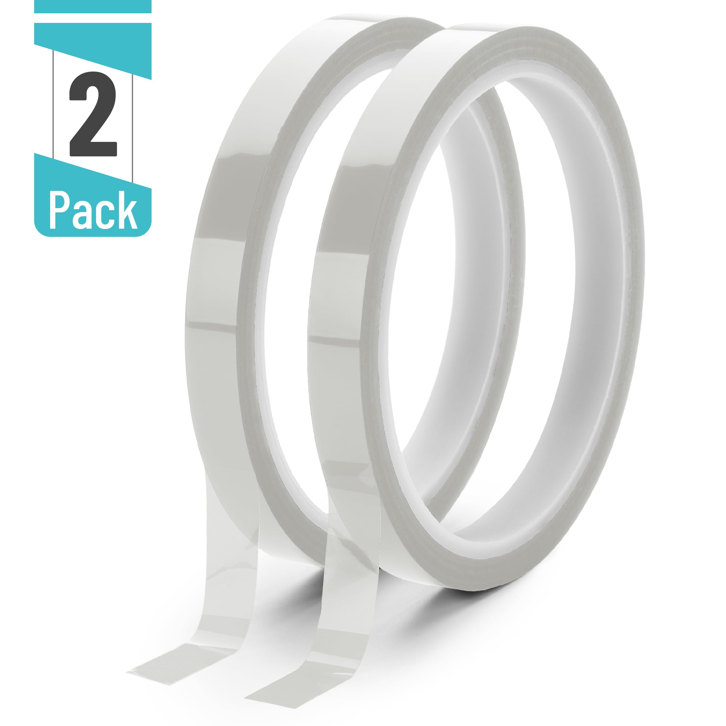 Mr. Pen Heat Tape - 10mm x 33m (108ft) High Temperature Resistant Tape, 2 Rolls Silver Sublimation Tape for Heat Transfer & Heat Press - Perfect for T-Shirt Printing, DIY Crafts & Sublimation Projects