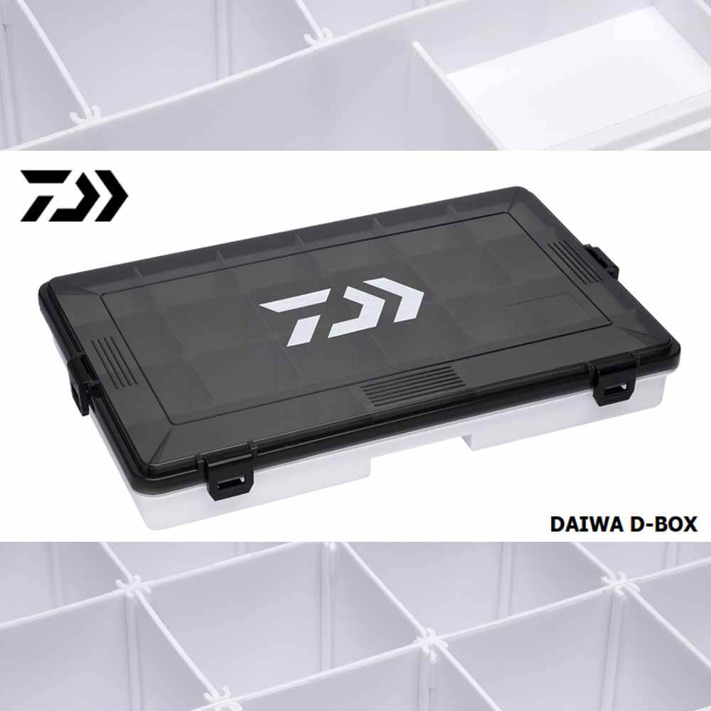 Daiwa D Box Small Regular Fishing Tackle Storage Case - Compact Organizer for Hooks, Lures & Fishing Accessories - Perfect for Travel & Outdoor Fishing Trips