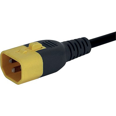 6051.2067 C13/C14 Power Cord with V-Lock Retention, 1.5m Black 10A 10mm - Perfect for Servers, Computers & Office Equipment