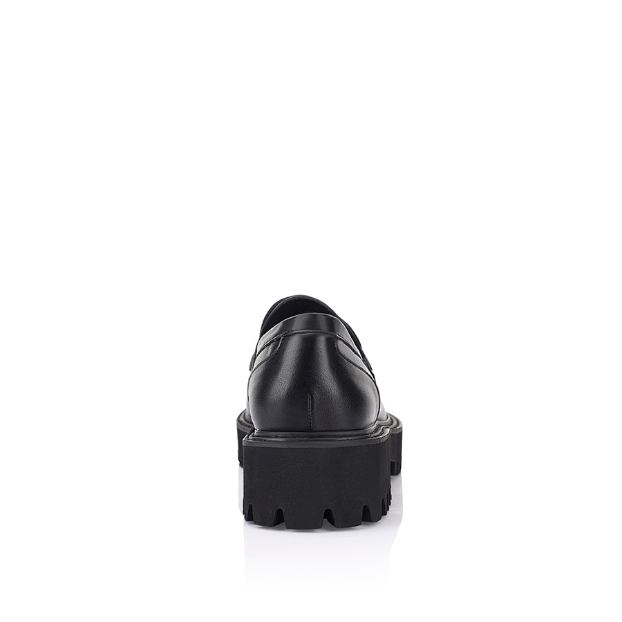 Black Neon Chunky Loafers for Women - Trendy Platform Shoes for Casual Outfits & Streetwear Fashion