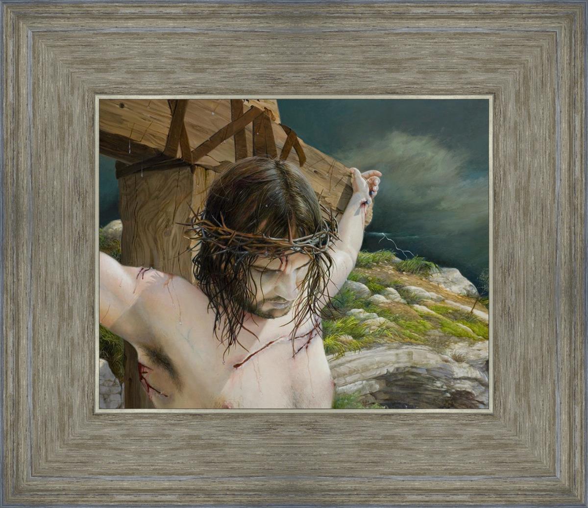 It Is Finished by Liz Lemon Swindle - Inspirational Christian Wall Art for Home & Office Decor - Perfect for Living Rooms, Bedrooms, and Church Spaces