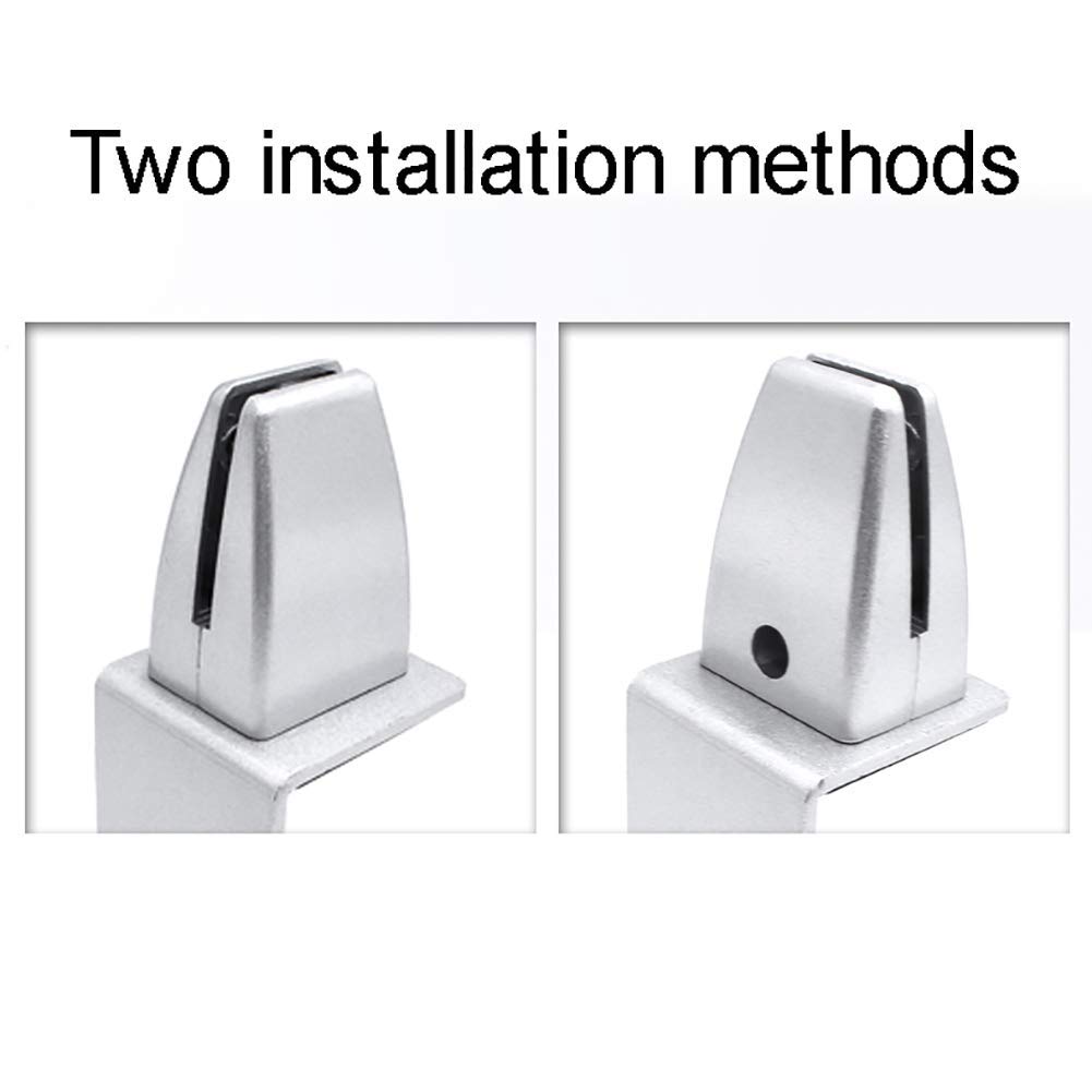 Aluminum Alloy C-Shaped Partition Bracket Clips - 4PCS Office Desk Divider Clamp Holder for Glass Screens & Room Dividers | Perfect for Workspace Organization & Privacy Solutions