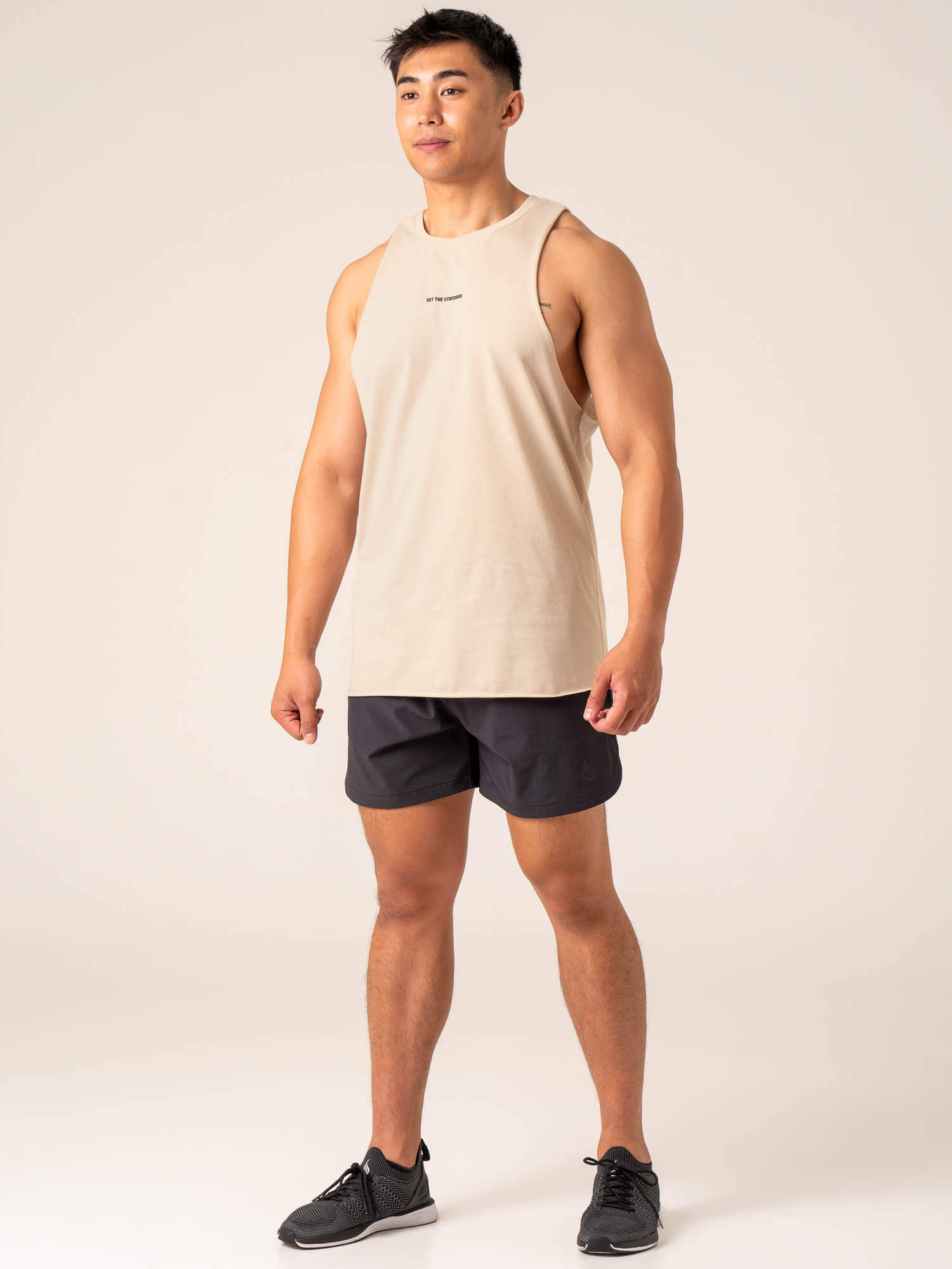Emerge Training Shorts - Faded Black | Men's Workout & Gym Shorts for Running & Training | Comfortable & Durable