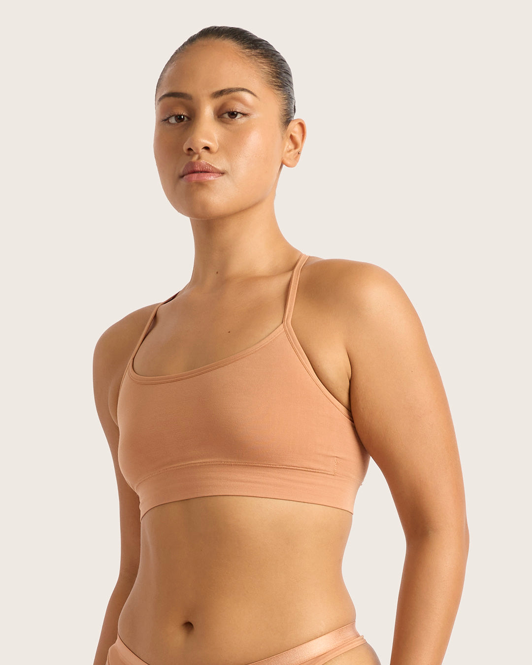 LYOLYTE Racerback Bralette - Seamless Sports Bra for Women | Comfortable Yoga & Workout Top | Lightweight Breathable Activewear for Gym, Running & Lounge Wear