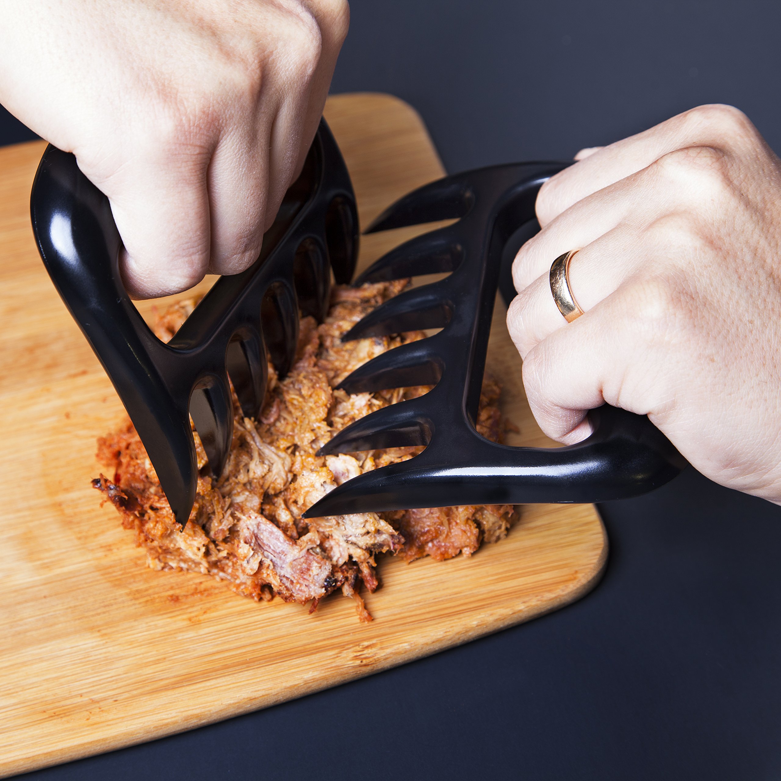 Premium BBQ Pulled Pork Shredder Claws & Meat Forks Set - Heavy Duty Stainless Steel Meat Shredding Tools for Brisket, Chicken, Pork - Perfect for Grilling, Smoking, Slow Cooking & Food Handling