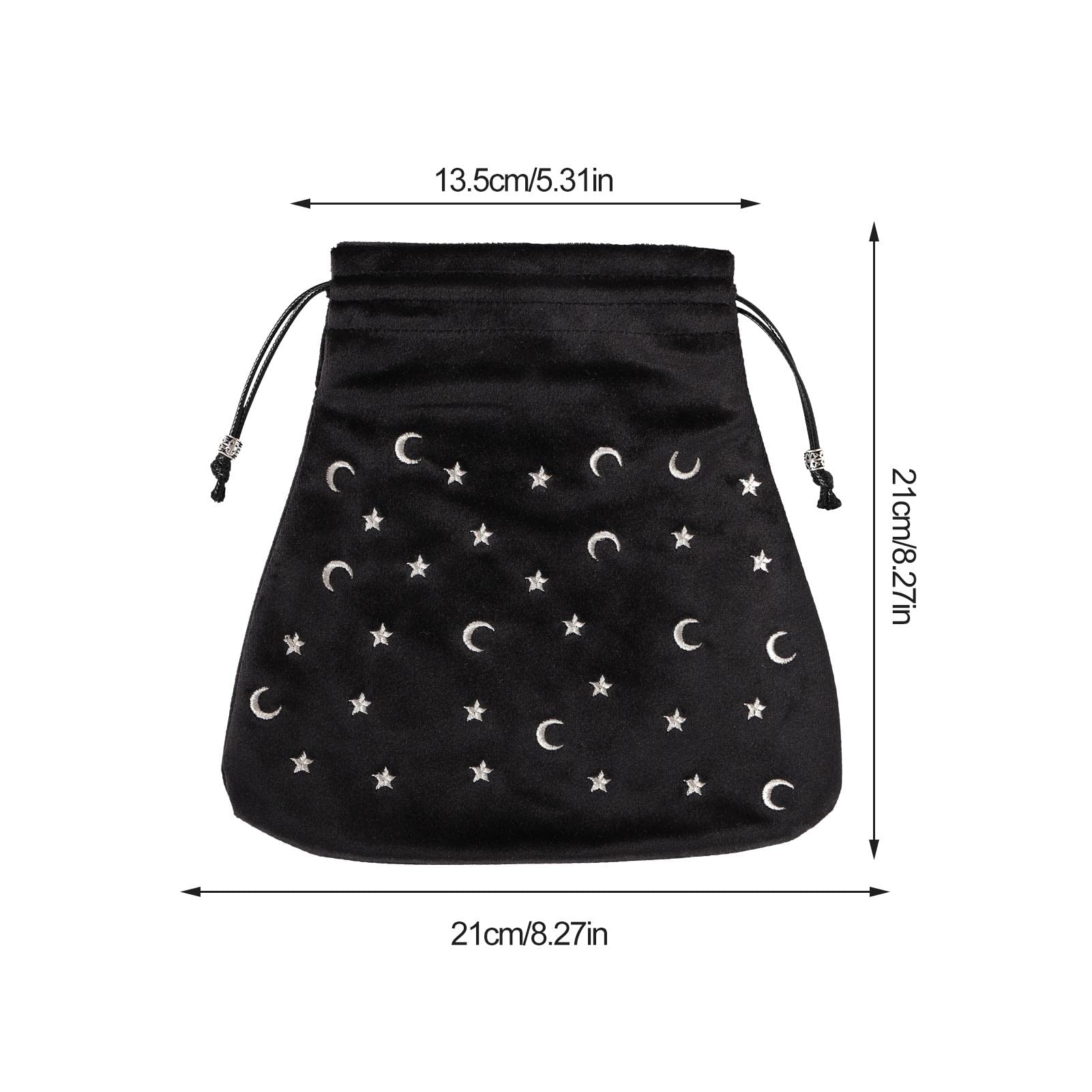 Premium Velvet Tarot Card Pouch with Drawstring - Organize & Protect Tarot Cards, Crystals, Dice, Jewelry & Coins - Perfect for Board Games, Easter Gifts & Spiritual Storage