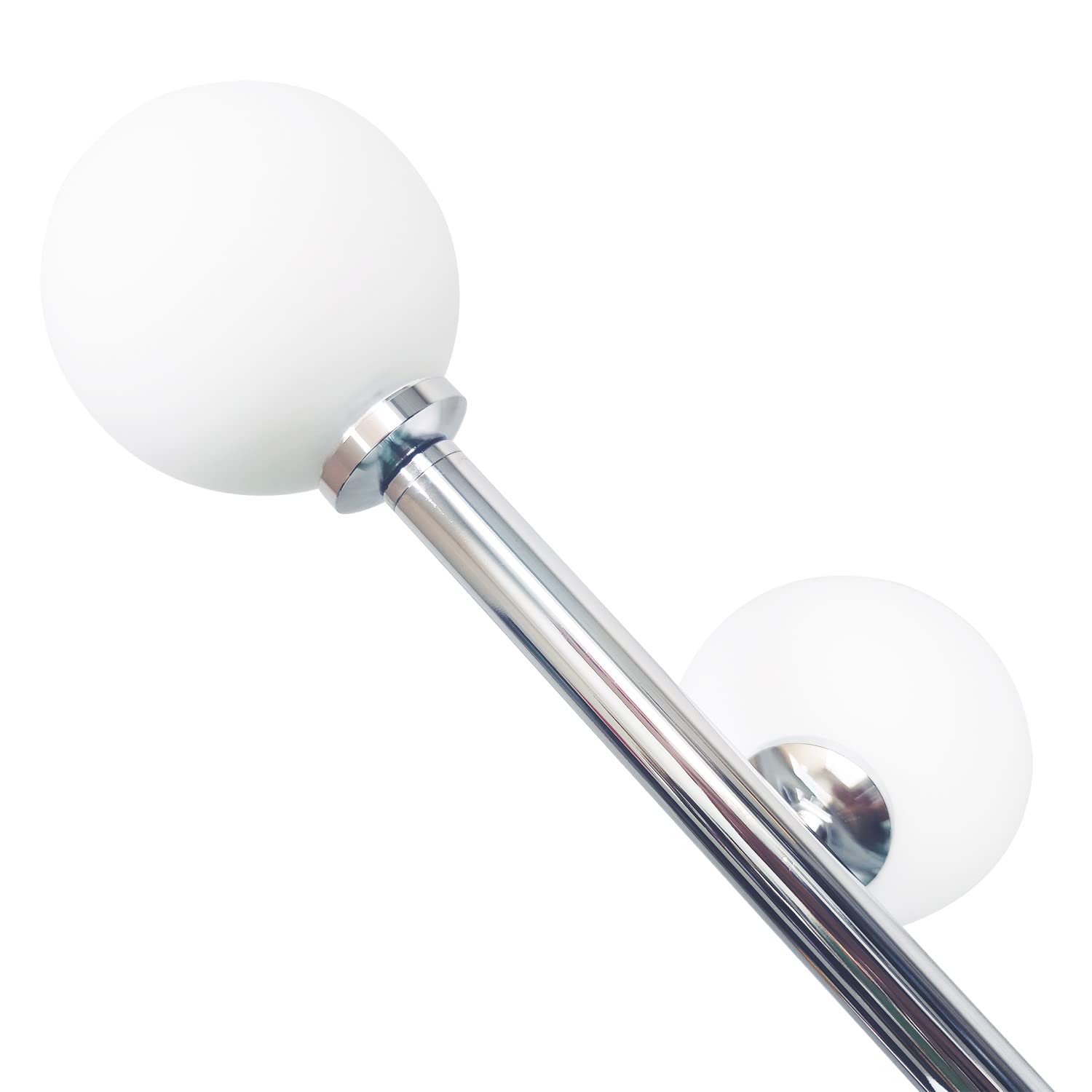 Modern Creative Floor Lamp with 9 LED Bulbs - Chrome Finish Globe High Pole Standing Tree Lamp for Living Room, Bedroom & Office | Perfect for Reading, Relaxing & Home Decor