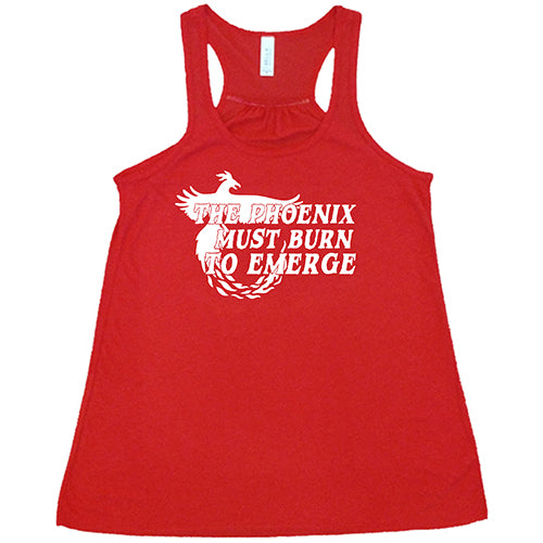 Phoenix Must Burn to Emerge T-Shirt - Inspirational Quote Graphic Tee for Men & Women - Perfect for Gym, Workout, and Casual Wear