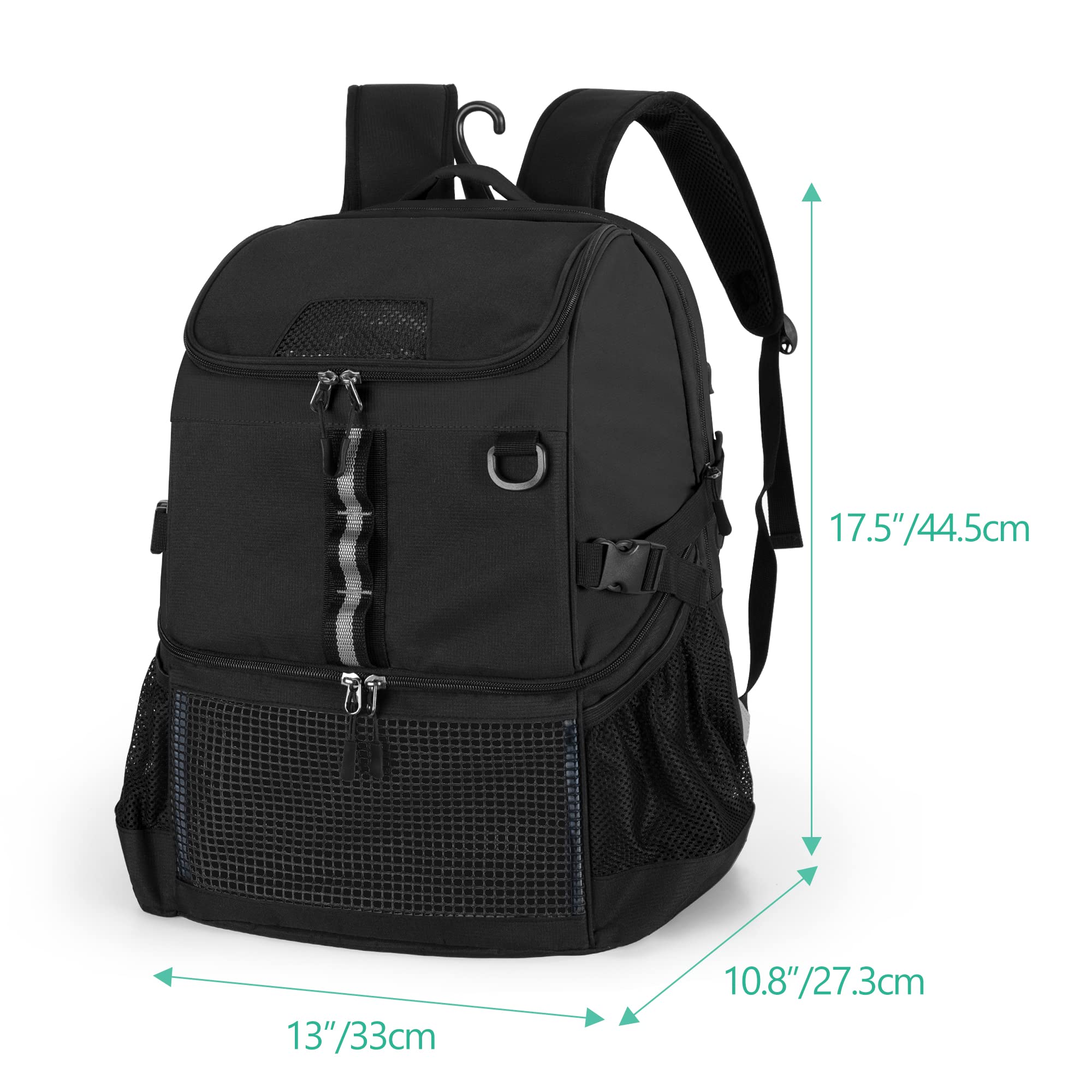**Premium Basketball & Soccer Equipment Bag with Separate Ball & Shoe Compartment - Perfect for Volleyball, Gym, Outdoor Sports & Travel Gear Storage**
