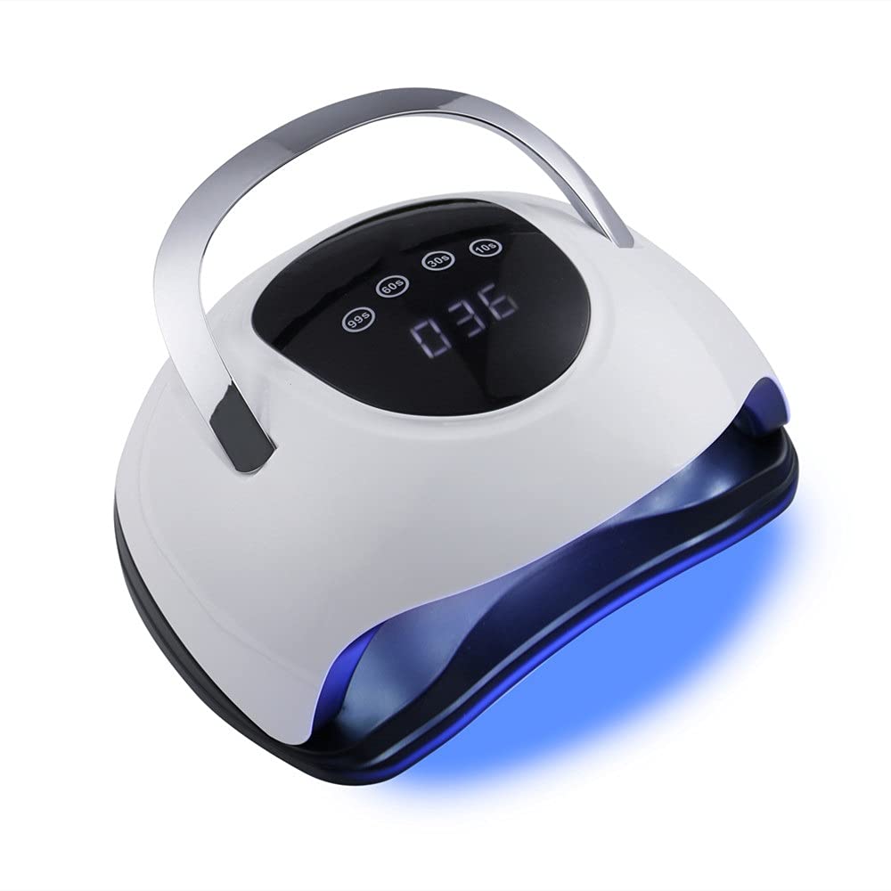 XUSHI 114W UV LED Nail Dryer Lamp - Professional Gel Nail Polish Curing Tool with 57 LCE Lights (New SUNX9 MAX, UK Plug) - Perfect for Salon, Home Manicures & Nail Art Enthusiasts