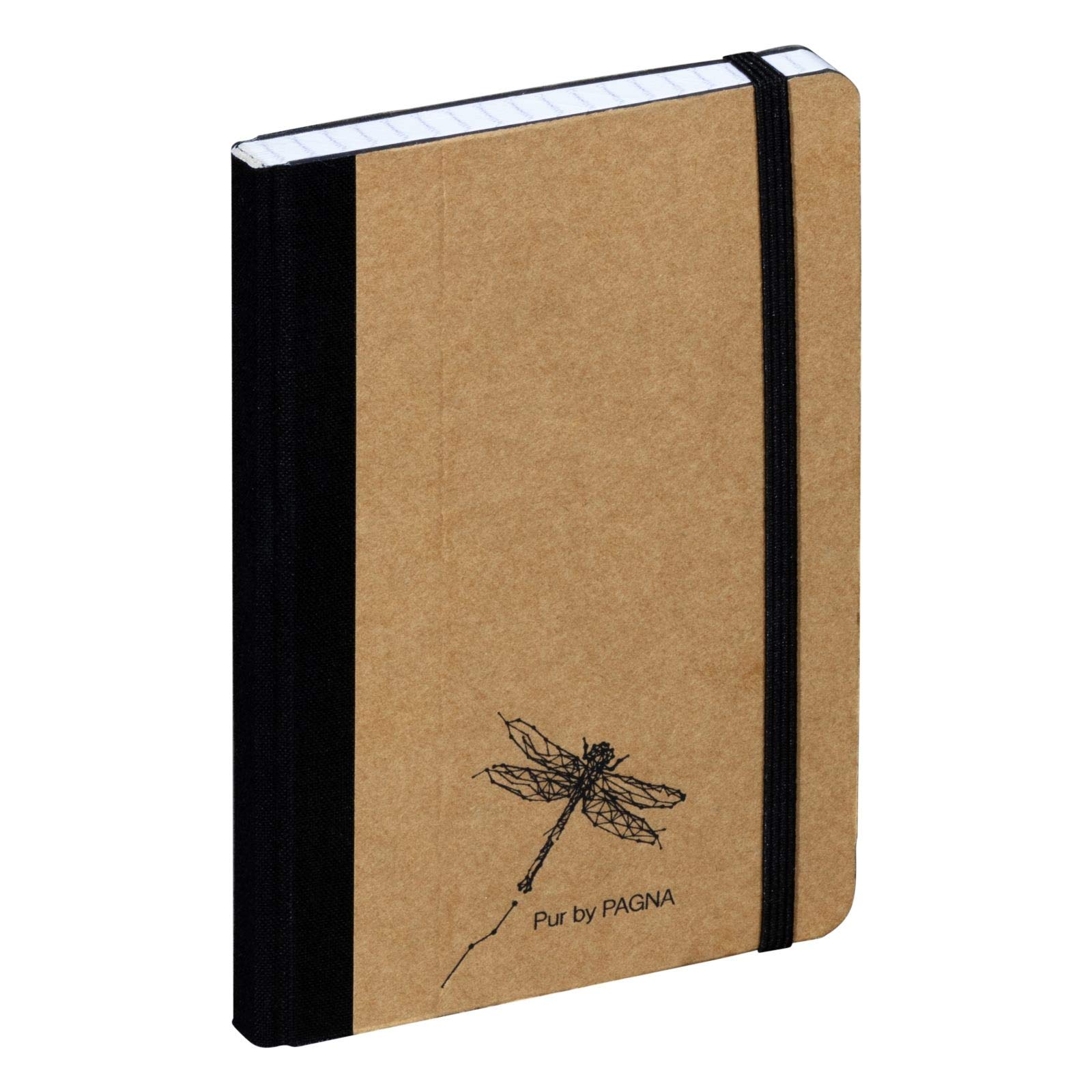 Premium Pagna A6 Notebook - 192 Pages Squared Grid Paper with Kraft Cover & Embossing | Perfect for Journaling, Sketching & Office Use