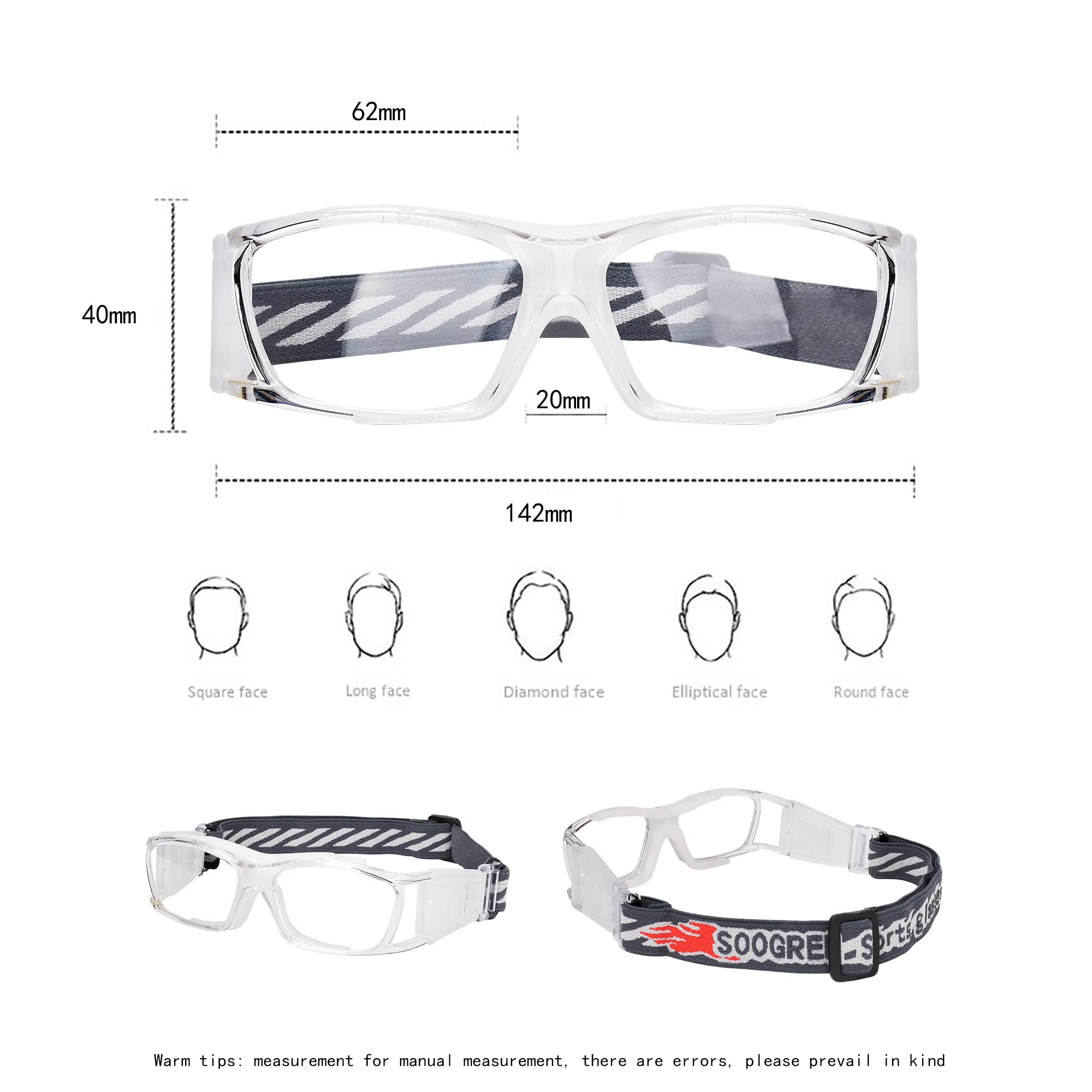 Basketball Dribbling Glasses - Sports Protective Eyewear Goggles for Men & Women - Perfect for Training, Games & Outdoor Sports
