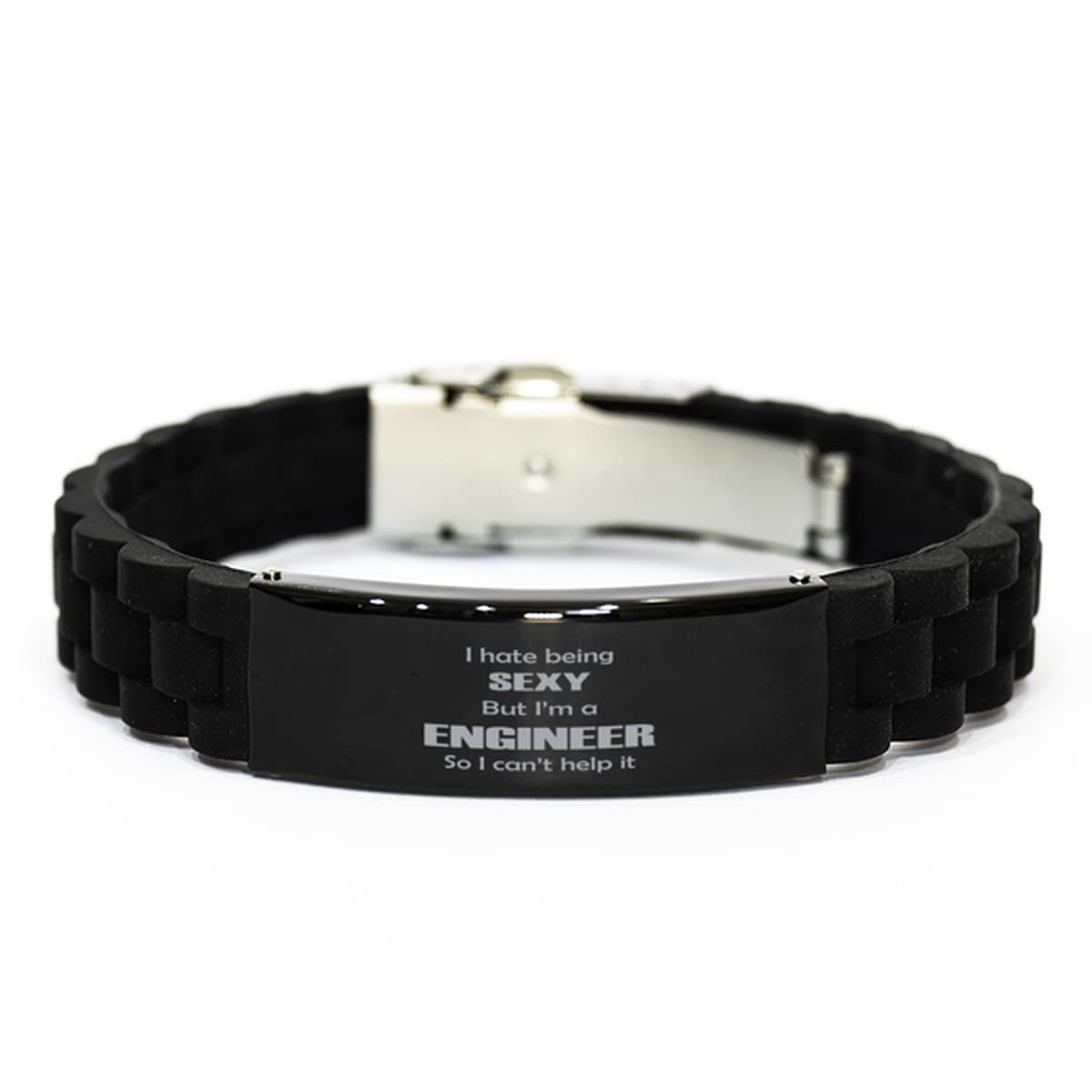 Engineer Bracelet for Men & Women - Adjustable Glidelock Clasp, Unique Inspirational Sarcasm Gift (Model AS2585) | Perfect Birthday Present for Engineers, Graduation Gift, Work Anniversary