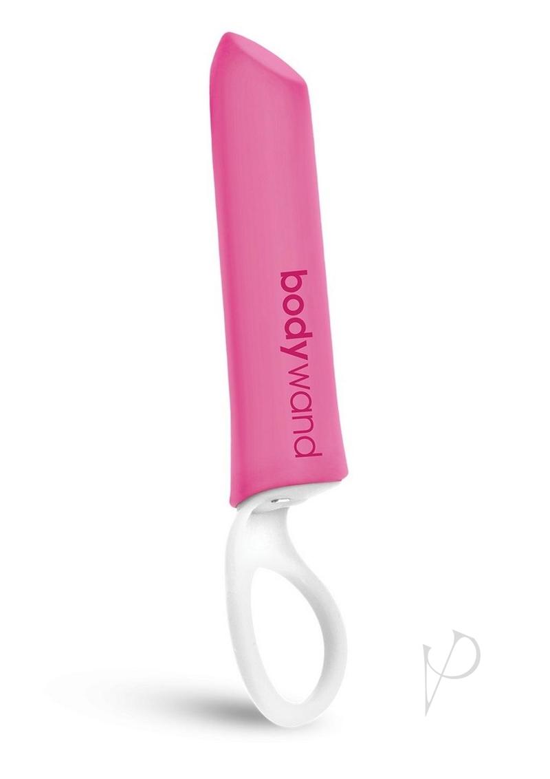 Bodywand Date Night Rechargeable Silicone Lipstick Vibrator - Pink/White | Discreet Personal Massager for Couples & Solo Play | Perfect for Travel, Gifts & Romantic Evenings