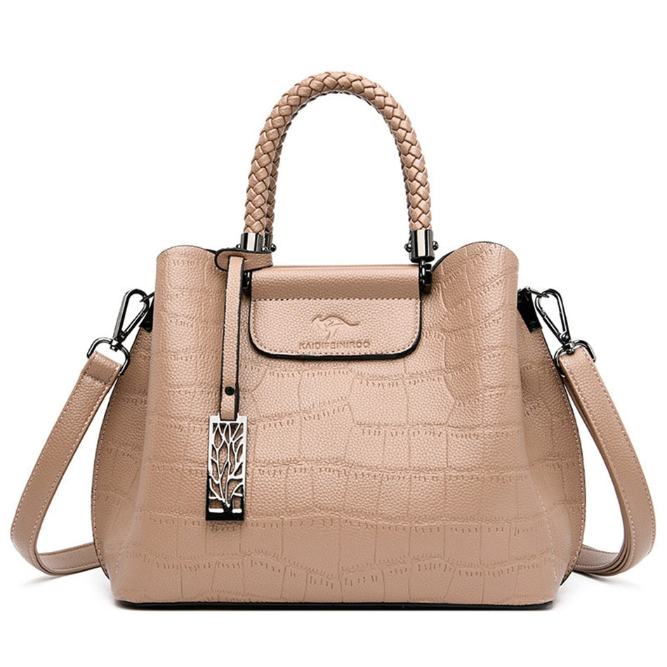 Women's Designer Handwoven Top Handle Bag - Elegant & Durable for Work, Travel & Everyday Use
