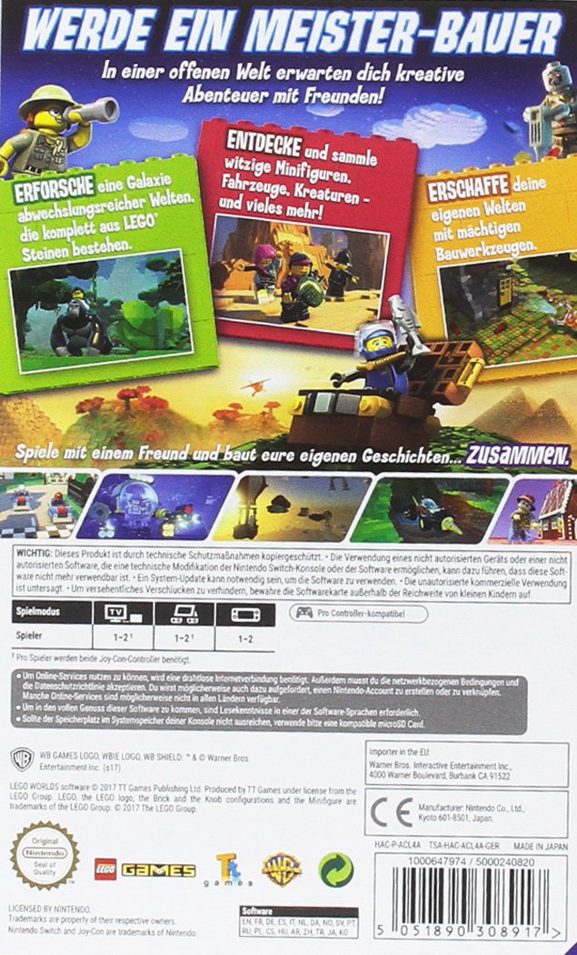 LEGO Worlds - Warner Bros. Interactive Game for PS4 | Open-World Sandbox Adventure | Perfect for Family Gaming & Creative Play