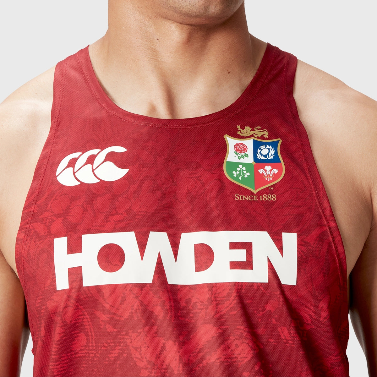 Canterbury British & Irish Lions Men's Rugby Jersey - Breathable Polyester Sports Shirt for Training & Matches - Red Team Fan Apparel for Rugby Enthusiasts