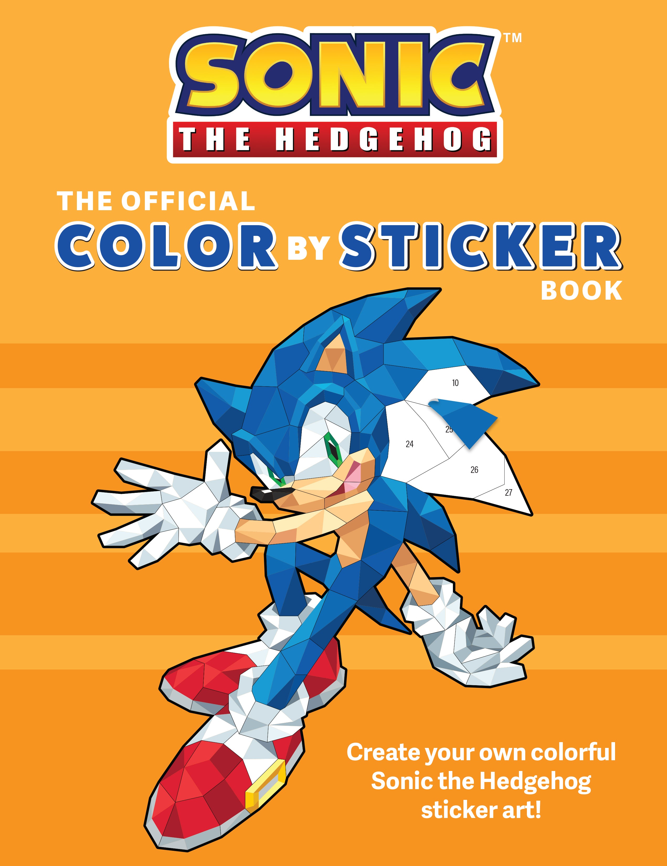 Sonic the Hedgehog Official Sticker Coloring Book for Kids - Fun Activity Book with Stickers for Creative Play & Travel Entertainment