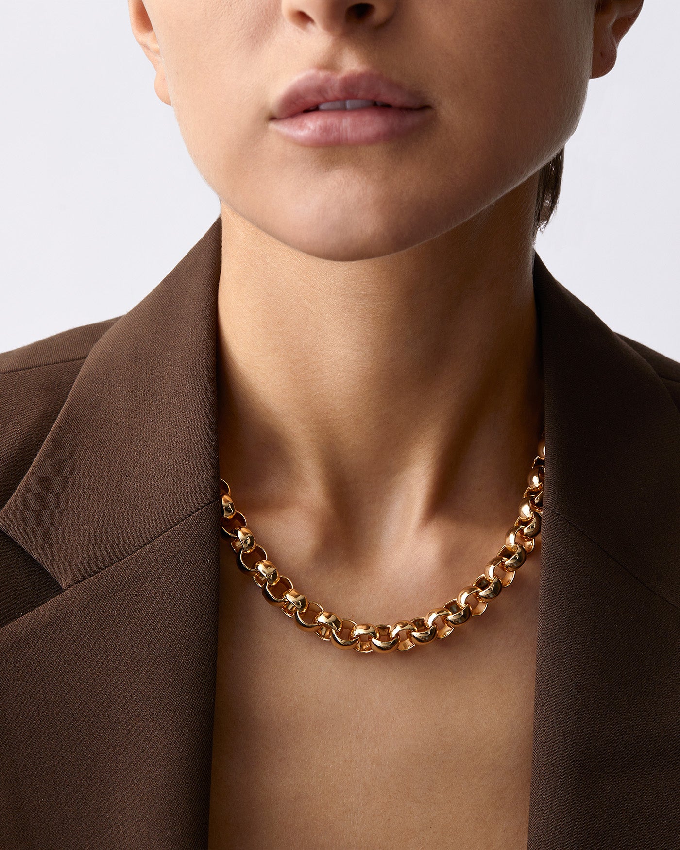 Rodin Chain Gold Necklace - 18K Gold Plated Elegant Jewelry for Women - Perfect for Parties, Weddings & Everyday Wear