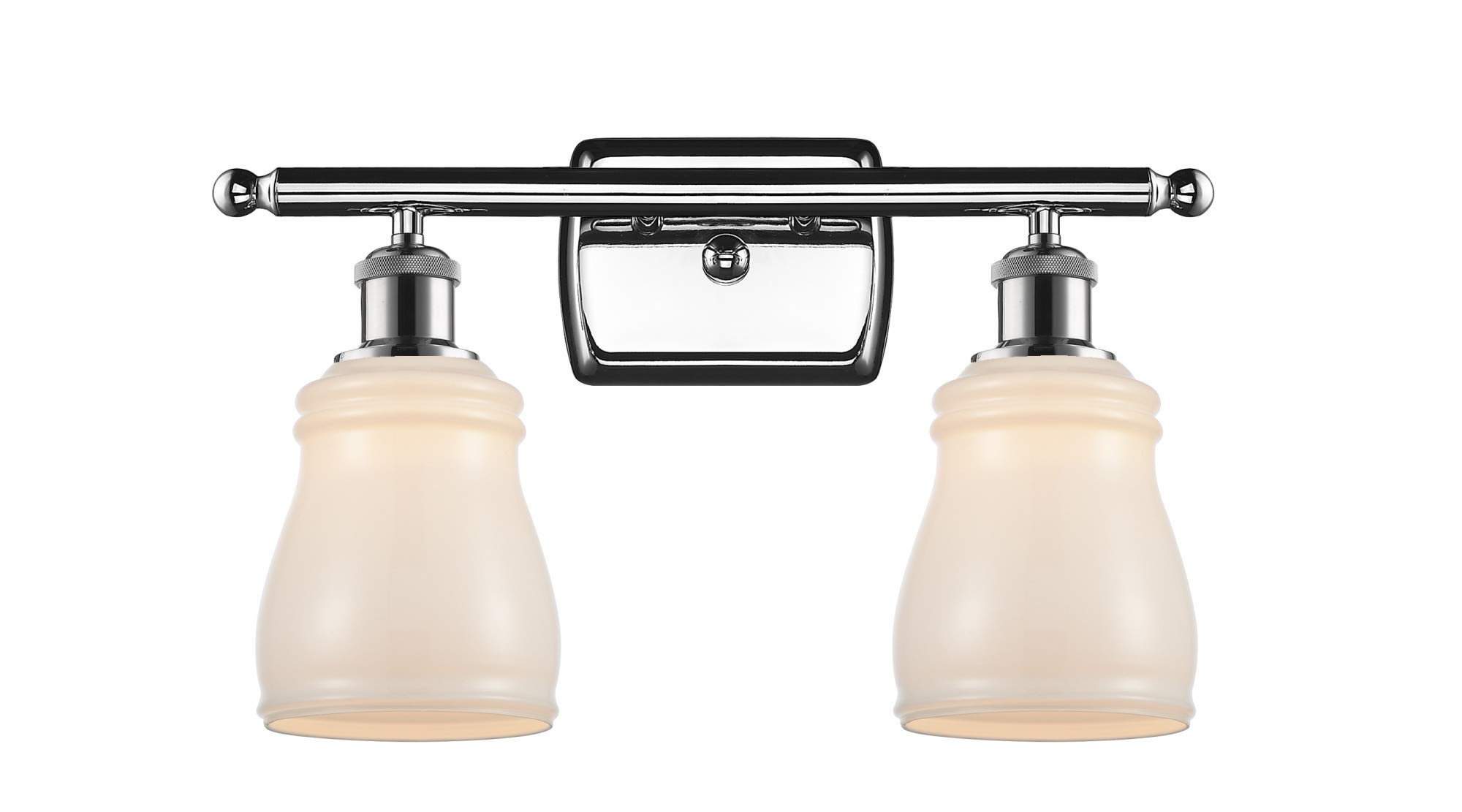Innovations Lighting 516-2W-PC-G391 Ellery 2-Light Bathroom Vanity Light - Modern Wall Sconce for Bathroom Mirror - Part of The Ballston Collection - Perfect for Master Bath, Powder Room & Spa Decor
