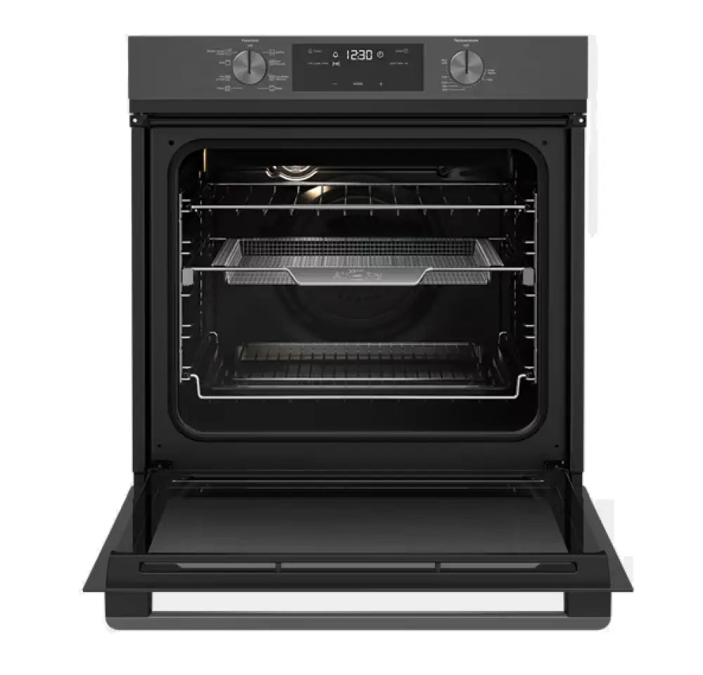 Westinghouse WVE617DSC 60cm 8-in-1 Multi-Function Convection Oven with Air Fryer - Dark Stainless Steel for Baking, Roasting, Toasting & Healthy Cooking