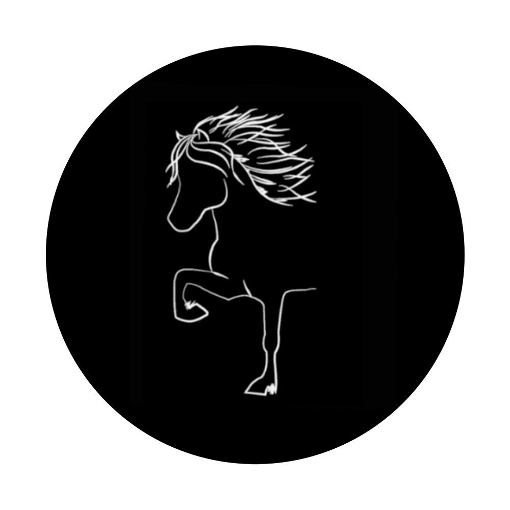 Icelandic Horse Lover's Apparel - King Kolbi Themed PopSockets Swappable PopGrip for Phones | Perfect Gift for Equestrian Enthusiasts & Horse Show Accessories