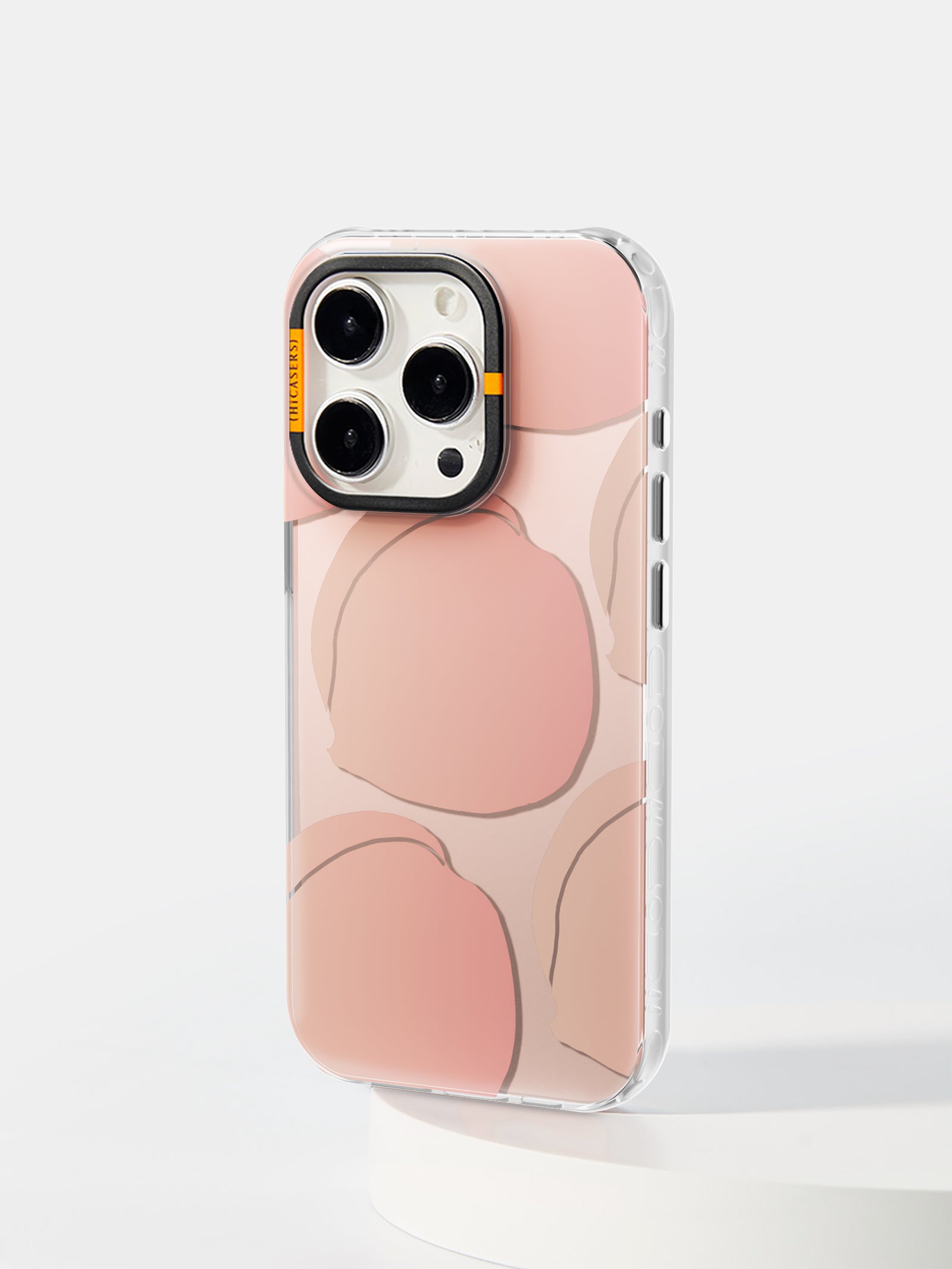 Gradient Pink Peach Pattern Phone Case - Trendy Aesthetic Cover for iPhone & Samsung - Perfect for Spring & Summer Style