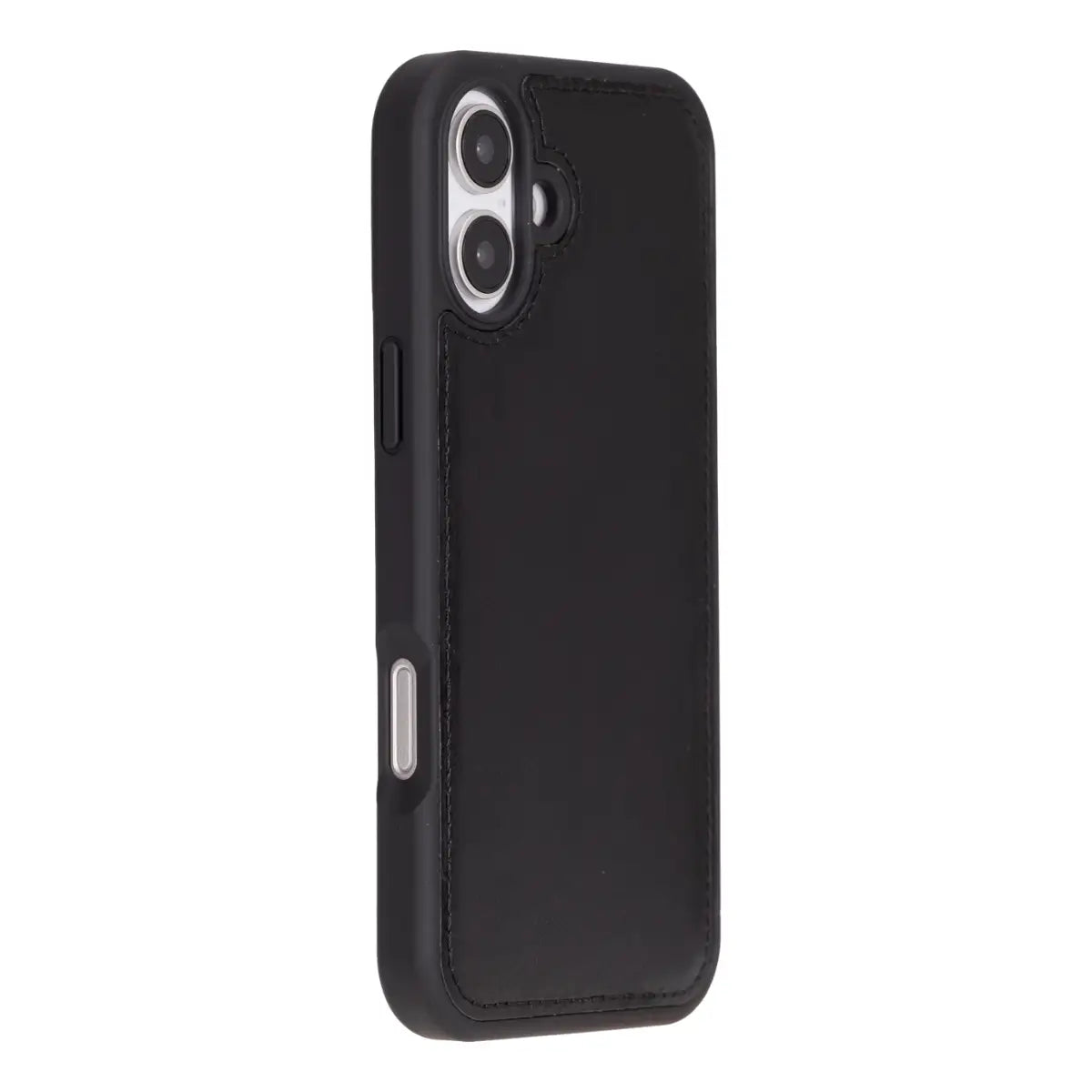 Premium Black Leather Wallet Case for iPhone 16 - Slim Protective Cover with RFID Blocking & Card Slots | Perfect for Everyday Use, Travel & Business Meetings