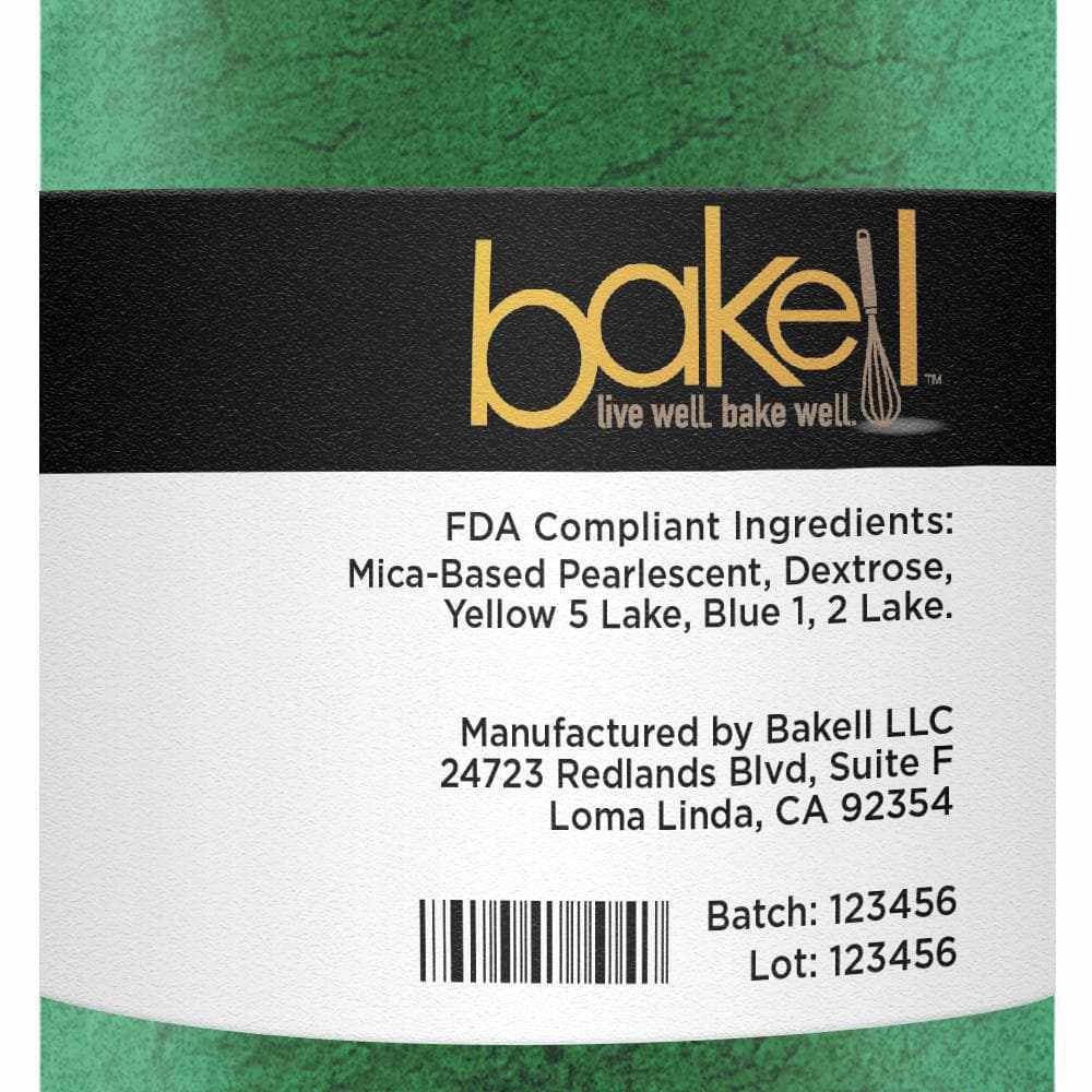 Premium Christmas Green Luster Dust - Bulk Size for Cake Decorating, Edible Glitter for Cookies, Cupcakes & Holiday Desserts - Perfect for Baking, Candy Making & DIY Crafts
