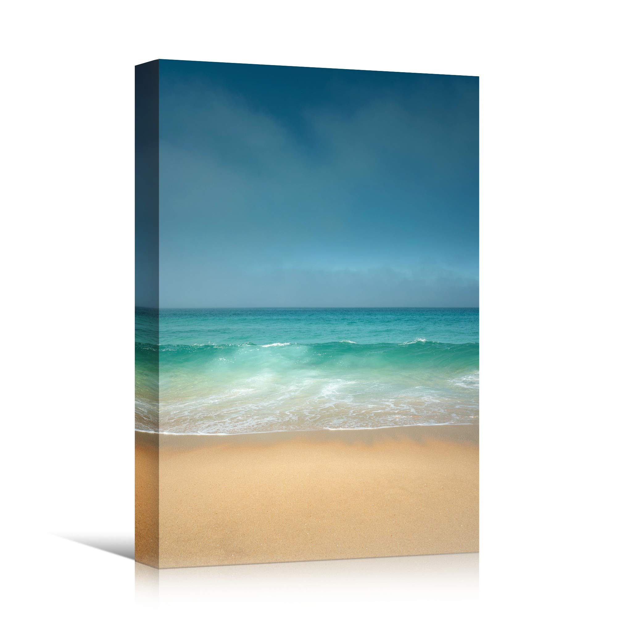 SIGNWIN Coastal Canvas Wall Art - 32x48 Inches Seashore View Beach Photography in Relaxing Blue Tones for Living Room, Bedroom & Office Decor