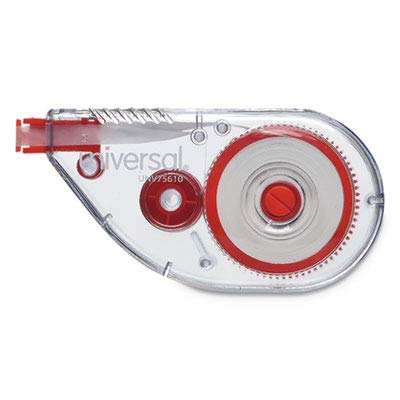 Universal UNV75610 Correction Tape for Sideways Application - Self-Adhesive White-Out Tape for Documents, School & Office Use - Perfect for Typing Errors, Homework & Professional Editing