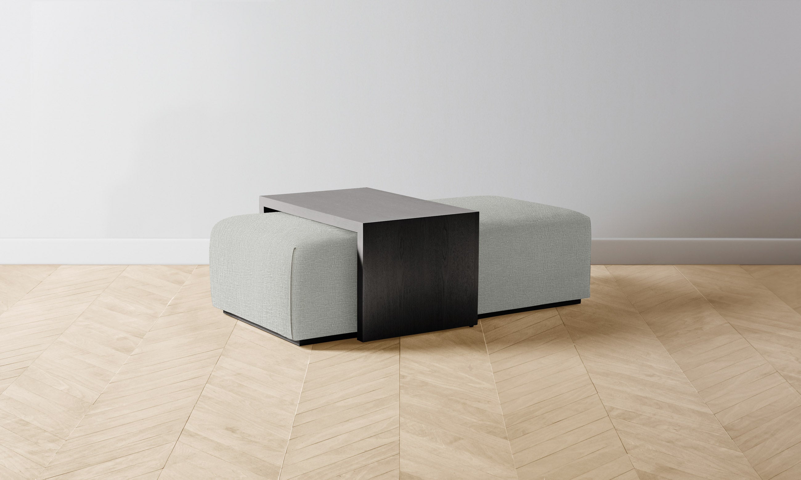 The Bowery Ottoman - Performance Woven Chenille Rain-Resistant Fabric - Perfect for Living Room, Bedroom & Outdoor Use