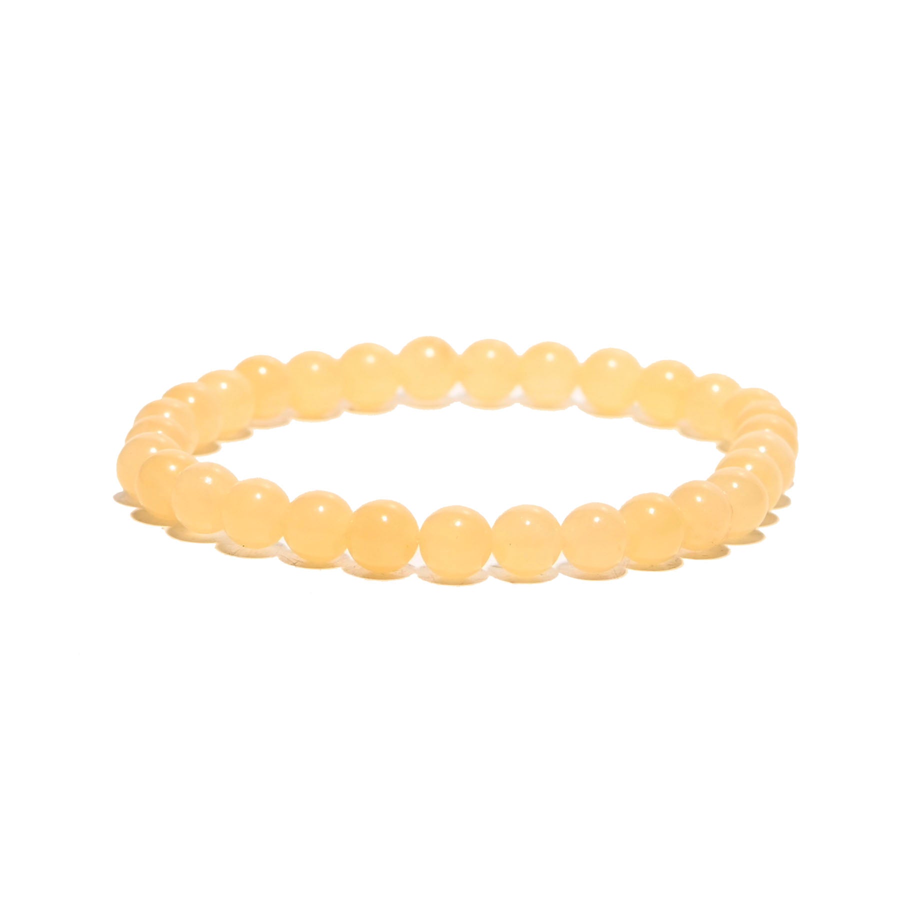Natural Honey Calcite Healing Bracelet for Women - Positive Energy & Stress Relief - Boho Chic Jewelry for Meditation, Yoga & Spiritual Balance