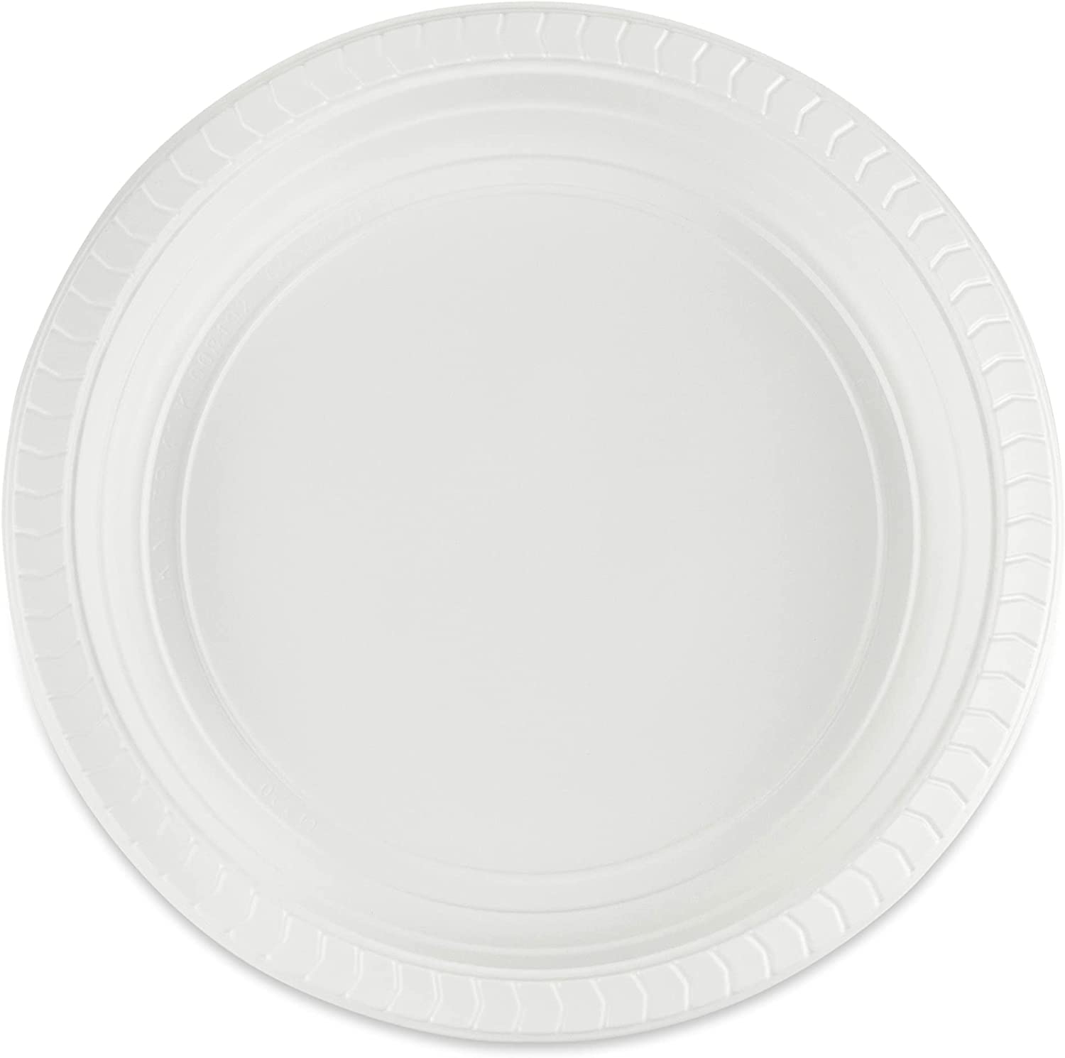 Nicole Fantani 10-Inch Disposable White Plastic Plates - Microwave Safe, Bulk Pack of 1000 - Perfect for Restaurants, Hotels, Catering & Elegant Parties - Ideal for Thanksgiving, Christmas, Weddings & Family Gatherings